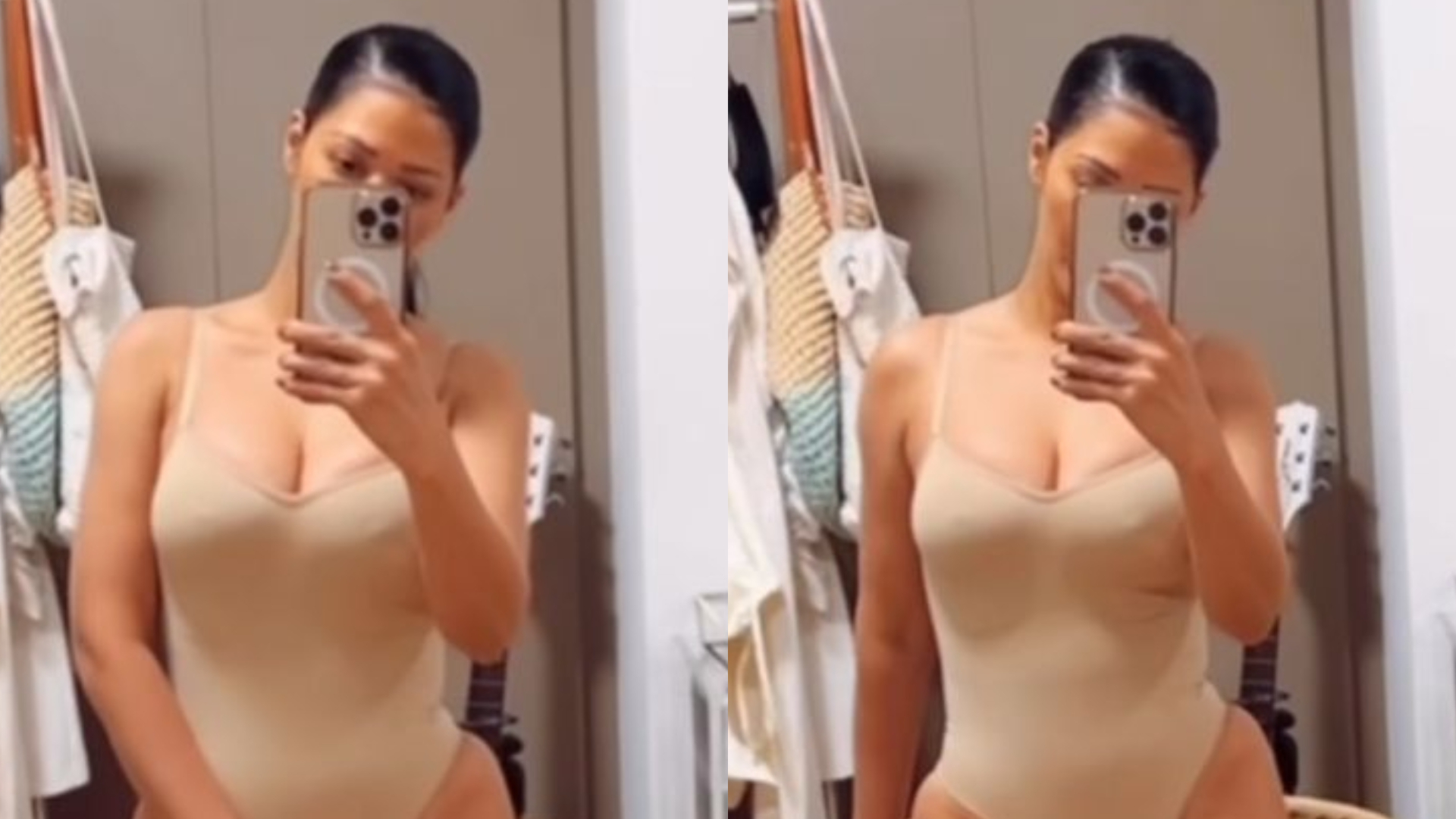 Simaria chama atenção e exibe corpão ao postar vídeo sensual só de lingerie nude: ”Zero defeitos”