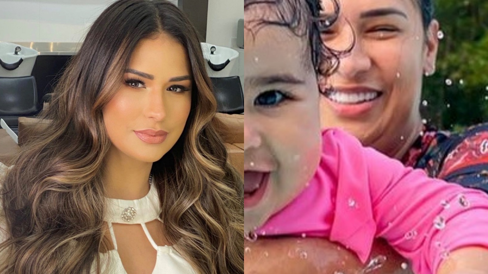 Simone Mendes curte dia na piscina com a filha caçula, Zaya: “A boneca mais sapeca”