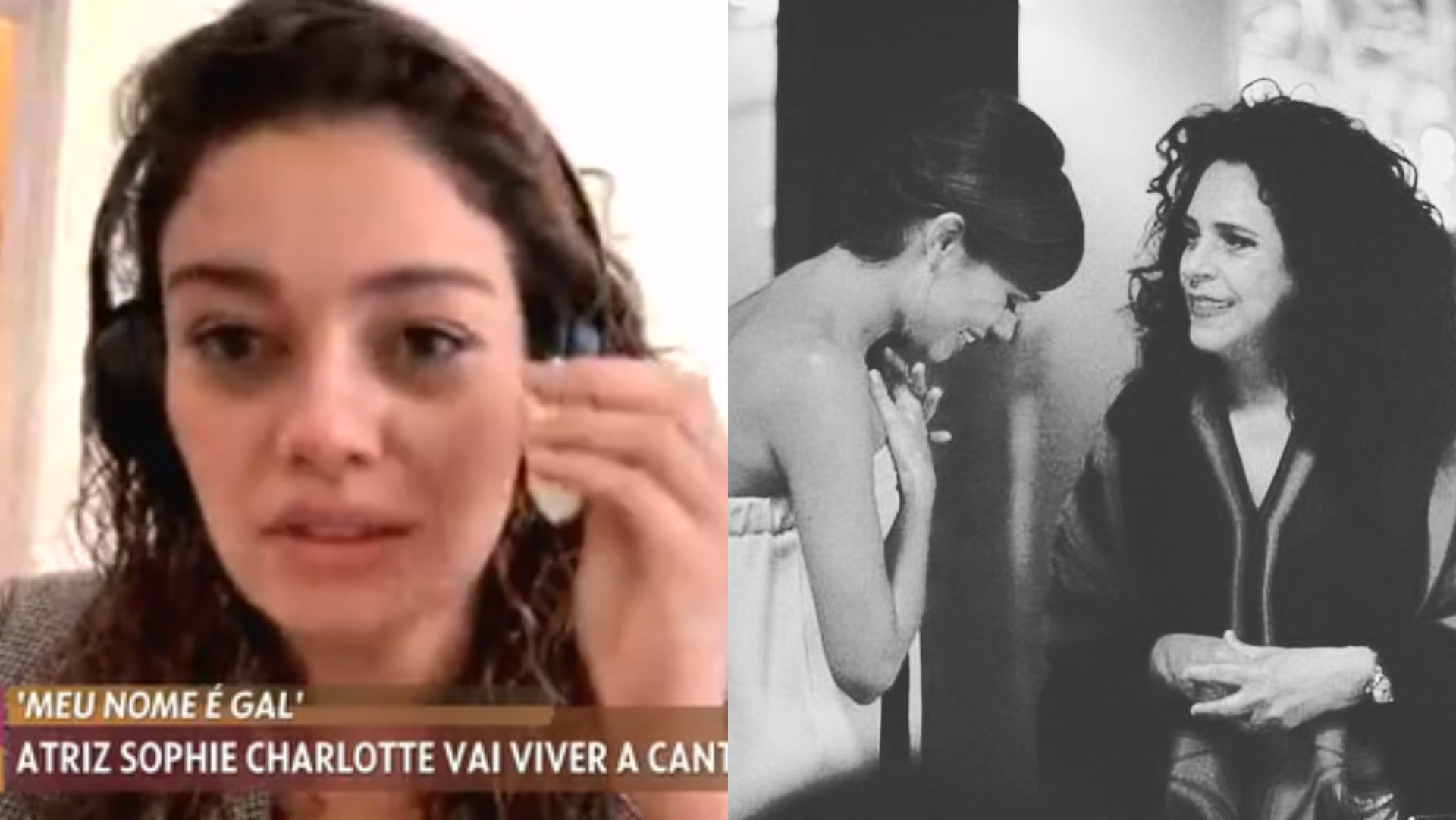 Sophie Charlotte se emociona ao falar sobre filme de Gal Costa: ”Eternamente ligada a ela”