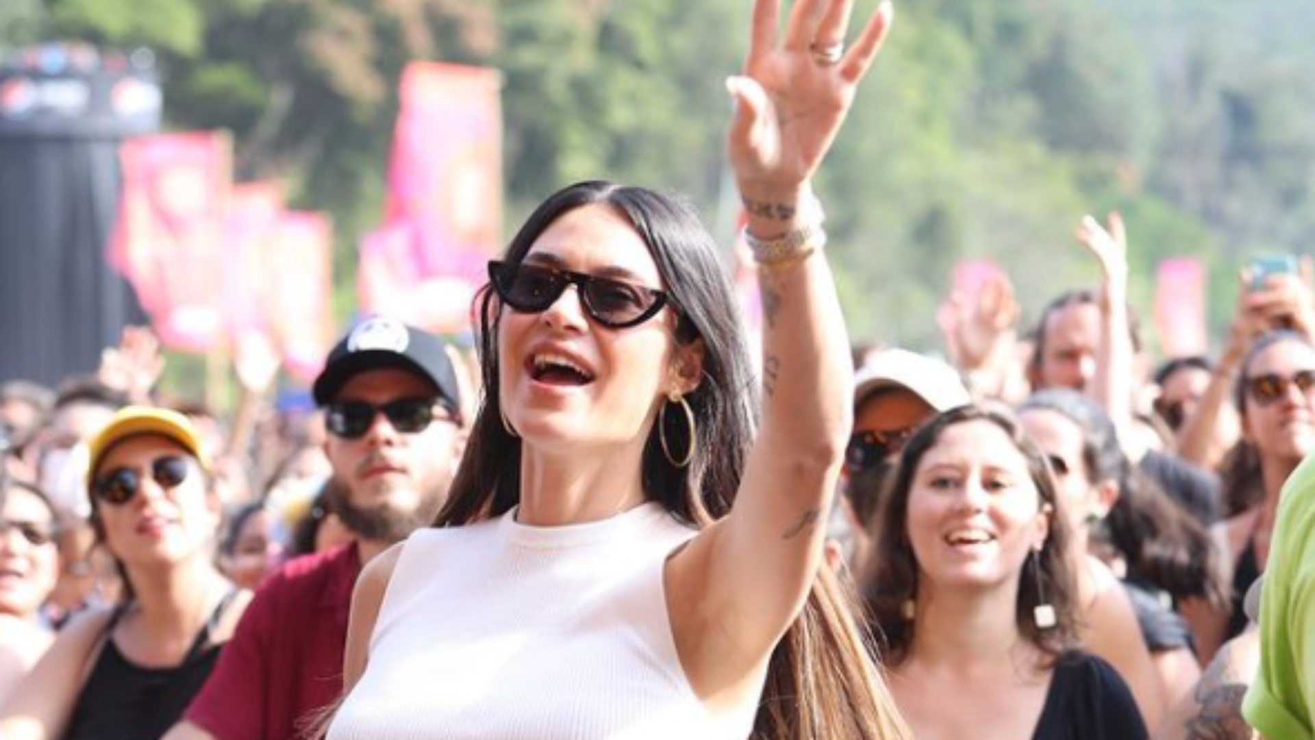 Grávida, Thaila Ayala curte festival de música e brinca: ‘Segundo festival de Tereza’