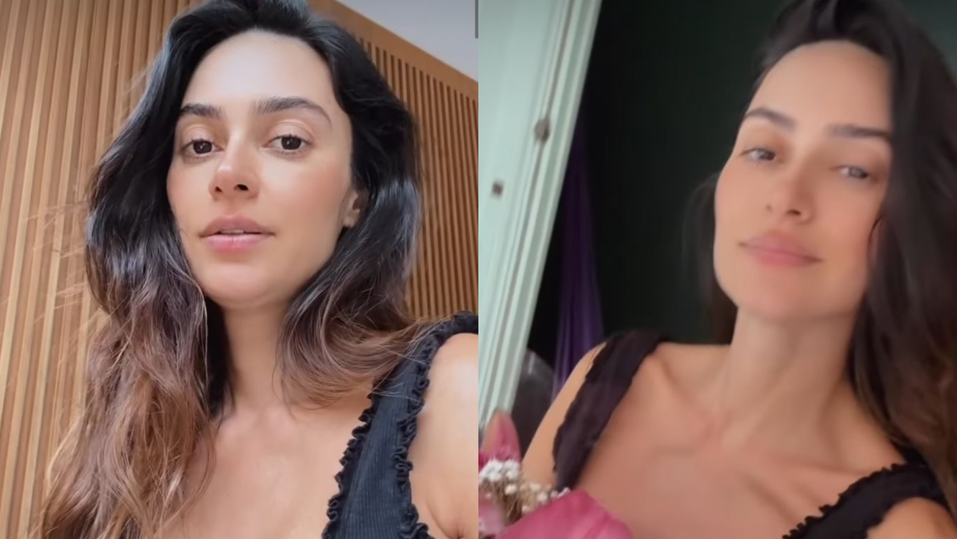 Grávida, Thaila Ayala encanta ao mostrar surpresa do marido, Renato Góes: ”Nordestino sabe amar”