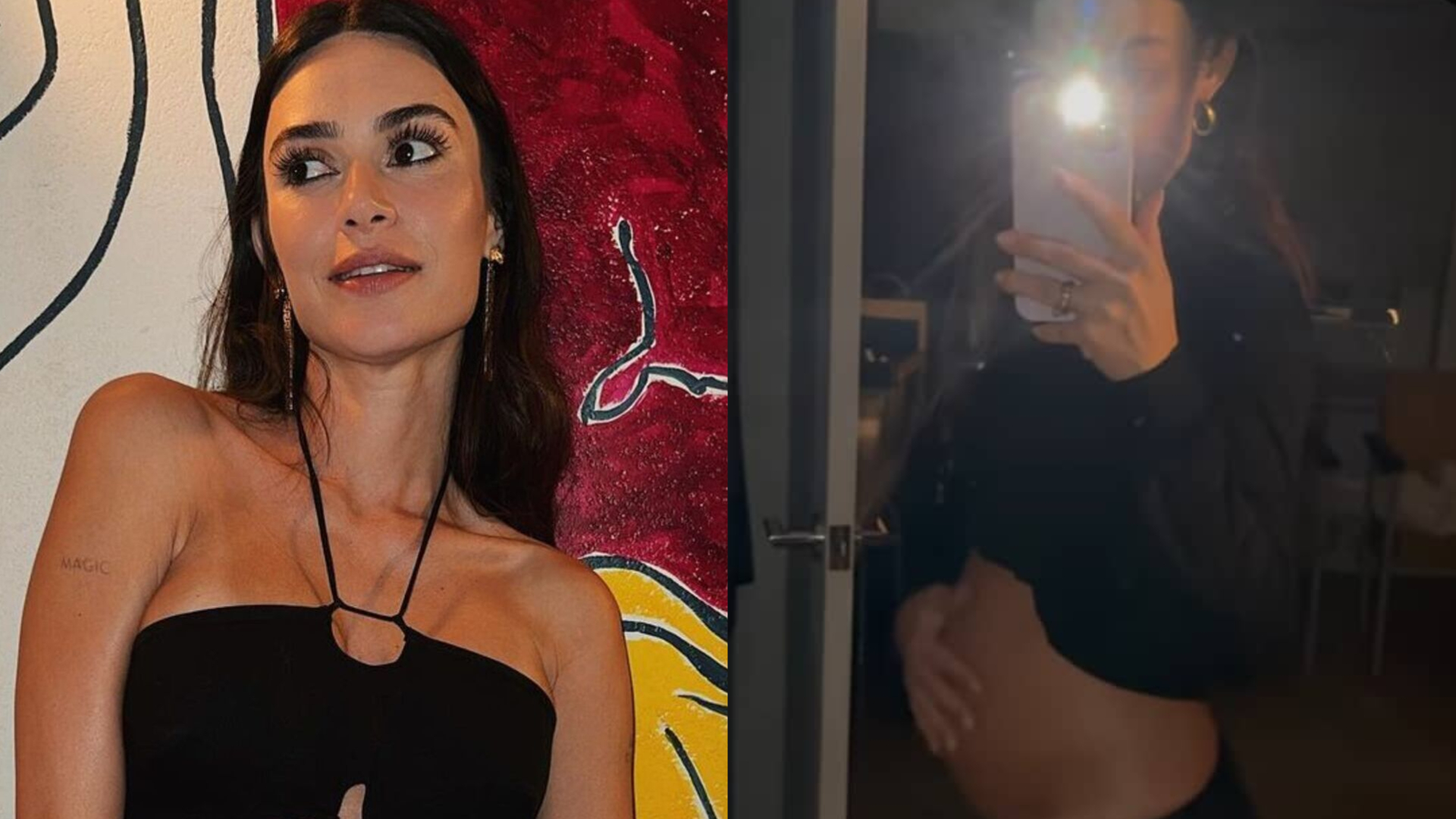 Thaila Ayala explica tamanho de seu barrigão no início da gravidez: ”Real Tereza”