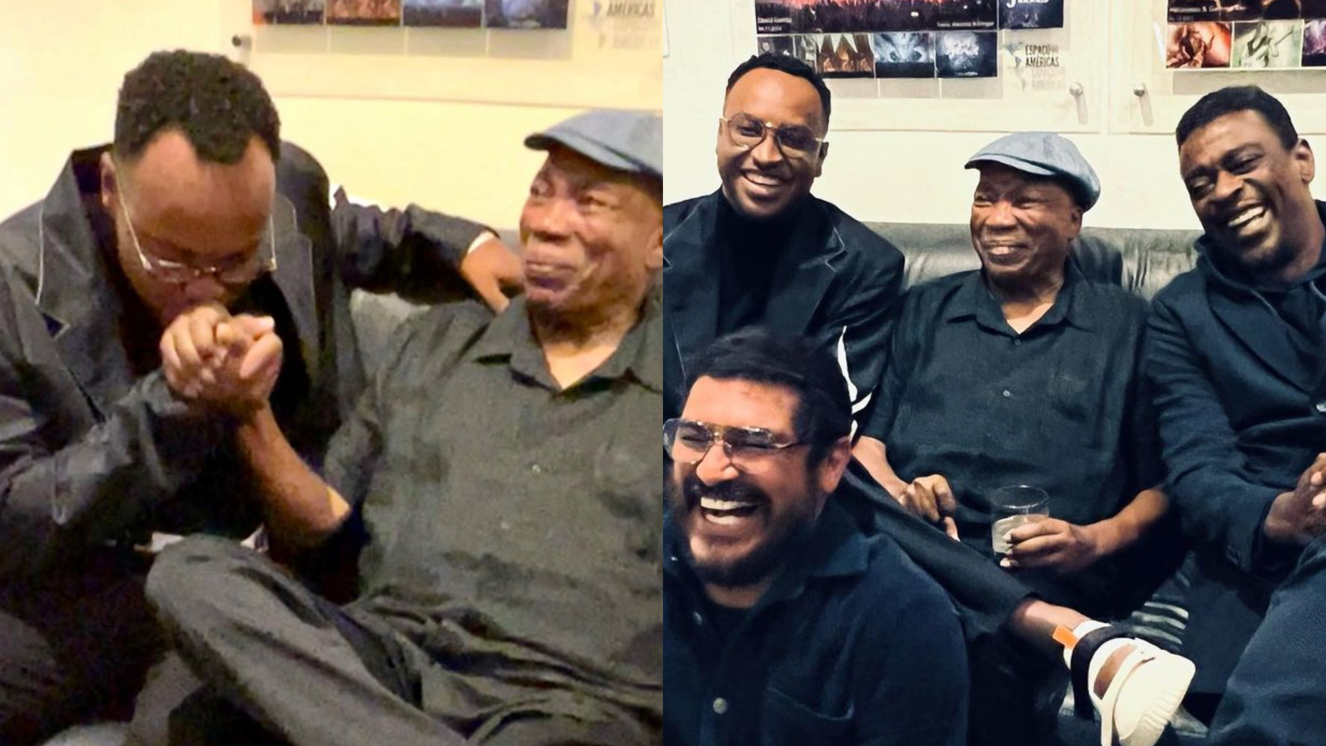 Ao lado de famosos, Thiaguinho tieta Milton Nascimento durante show: ”Forte e linda referência!”