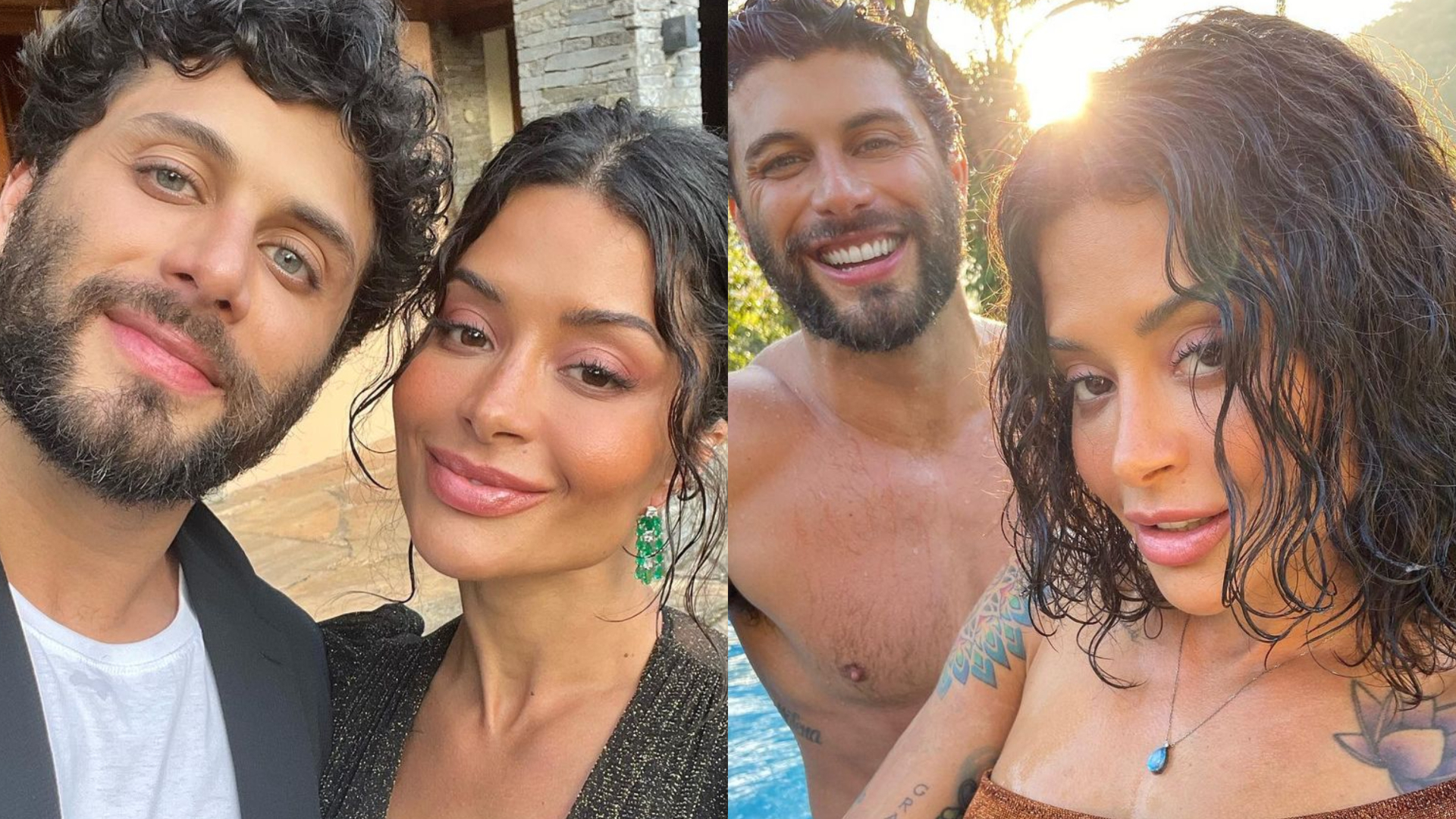 Aline Campos Jesus Luz surgem coladinhos e fazem mistério sobre projeto: ”Novidades com o mozão”