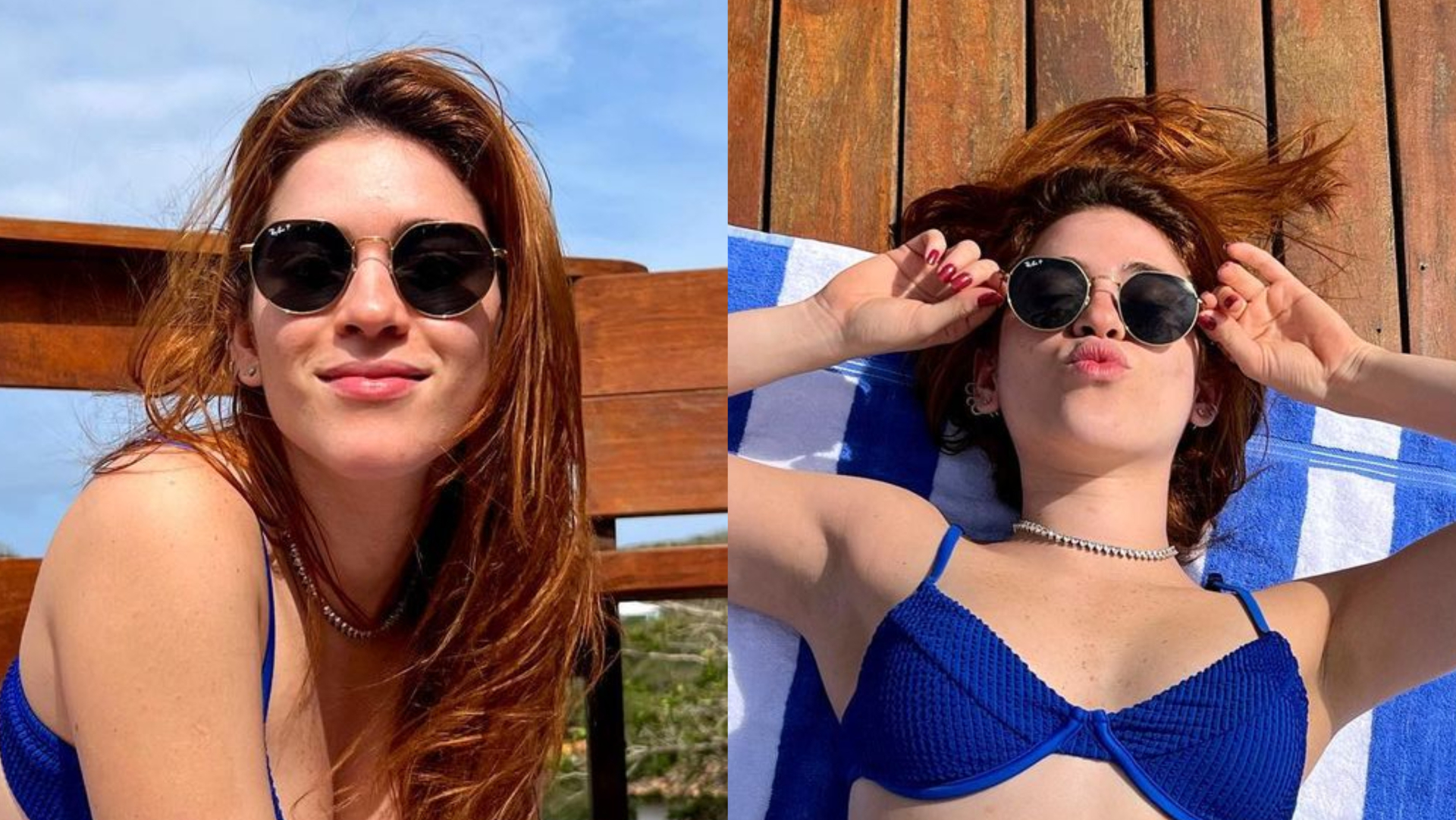 Ana Clara Lima exibe curvas perfeitas de biquíni azul e arranca elogios: ”Que mulher”