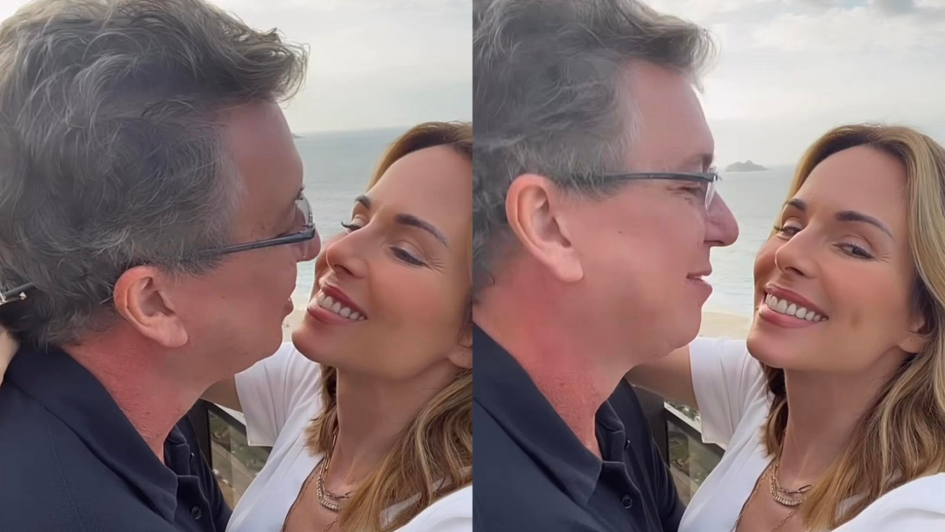 Apaixonada, Ana Furtado aproveita chamego do marido, Boninho: ”Grudadinha em você”