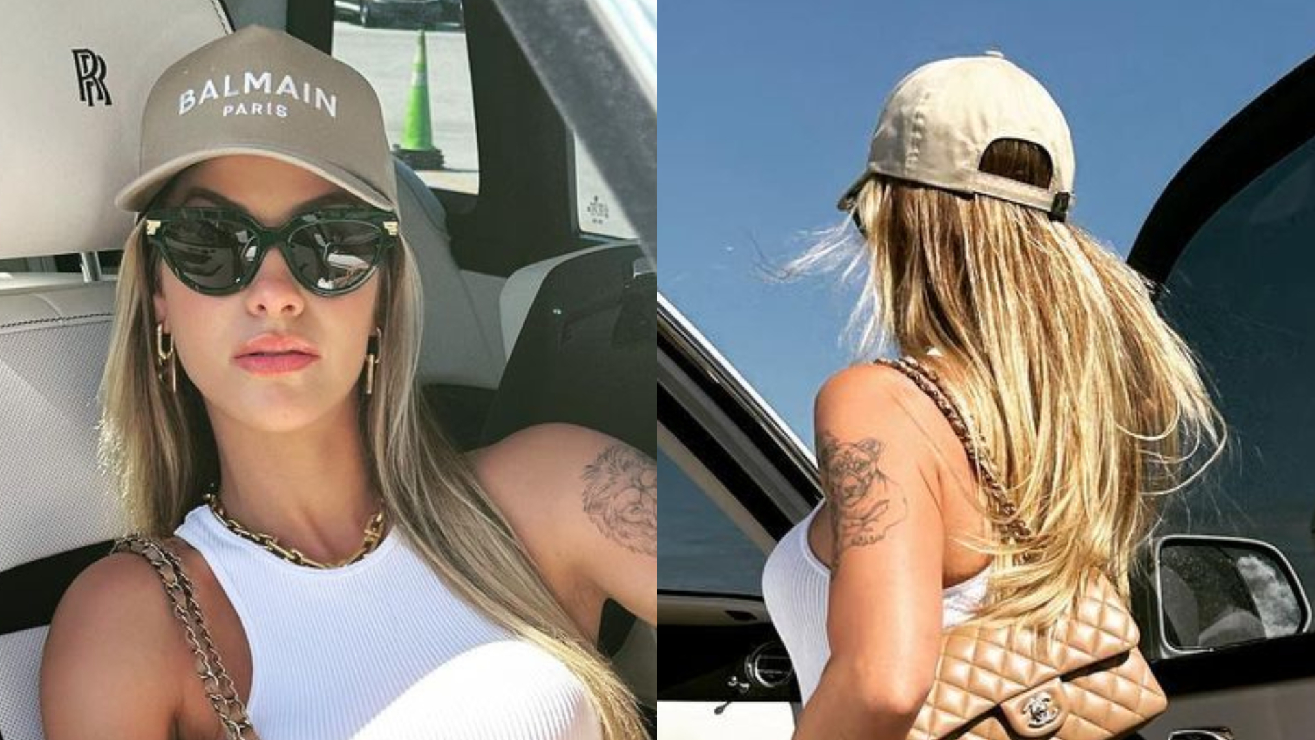 De boné, Andressa Suita exibe aerolook ao posar de tênis com salto: ”Gatíssima”