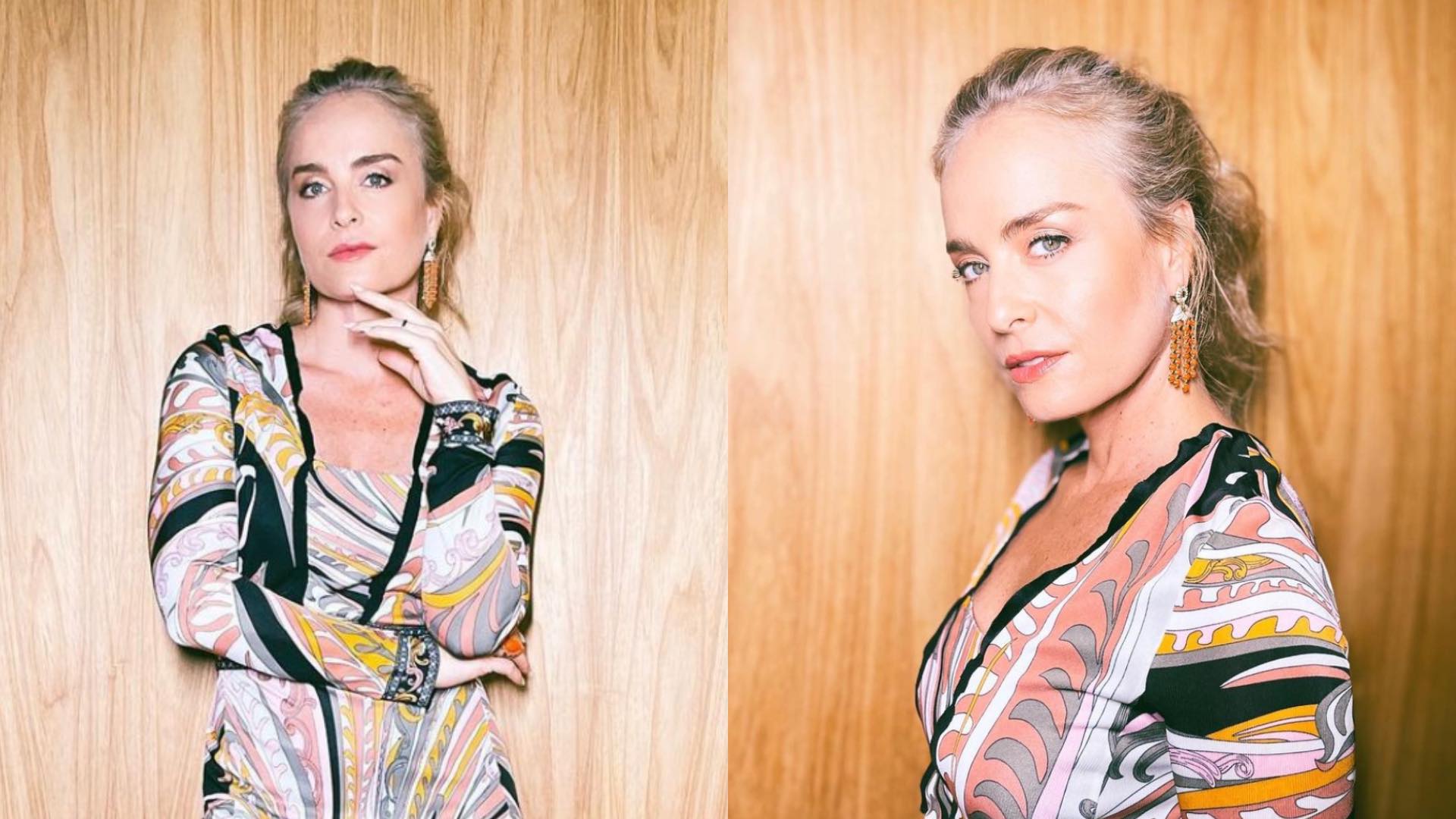 Aos 48 anos, Angélica esbanja beleza ao posar com vestido elegante estampado: “Lindíssima”