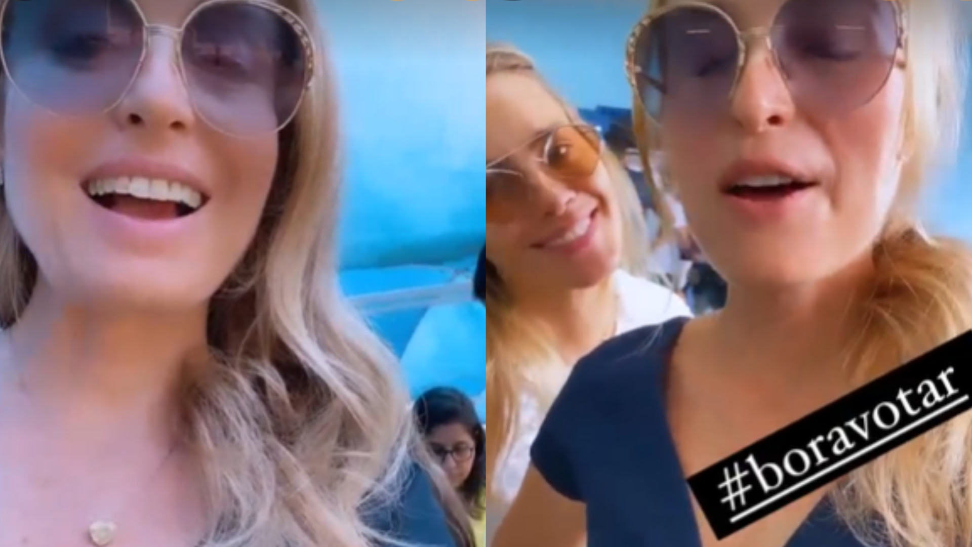 Angélica relata perrengue para votar ao lado de Carolina Dieckmann