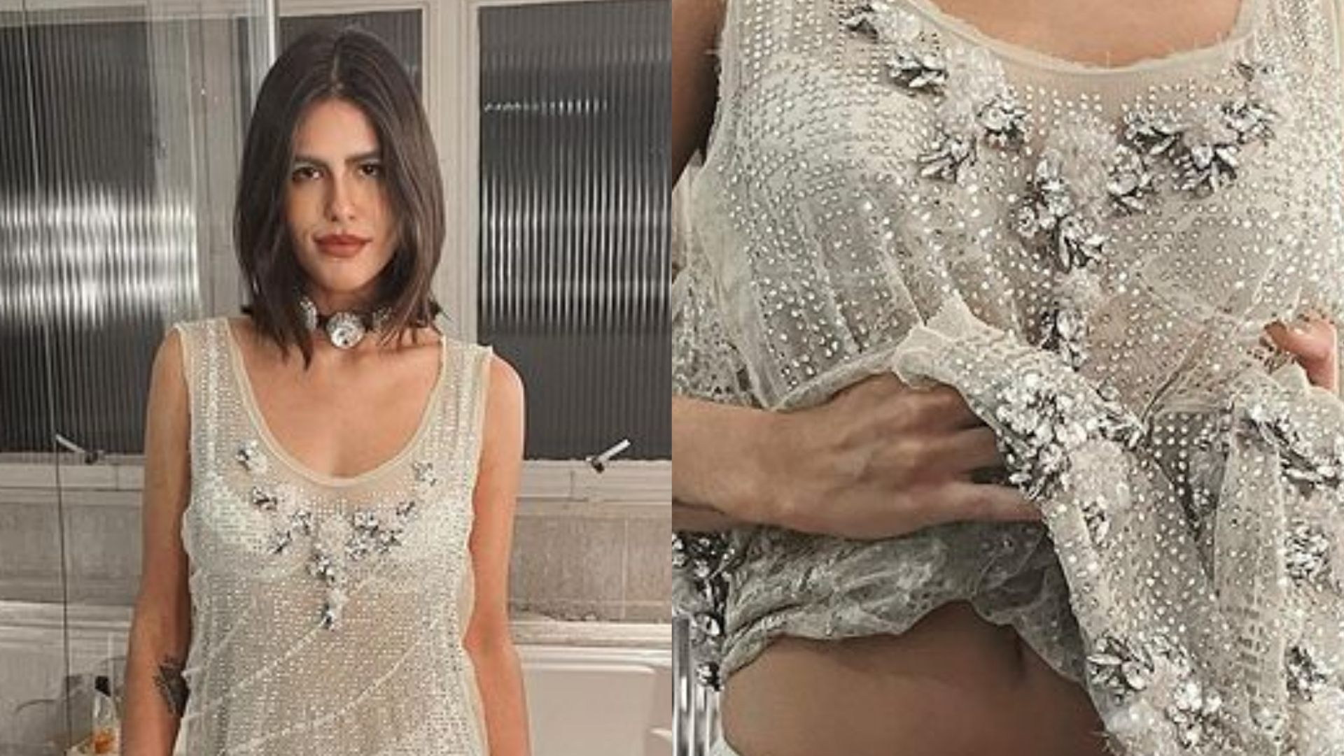 Filha de Gloria Pires, Antonia Morais deixa calcinha à mostra ao posar de vestido