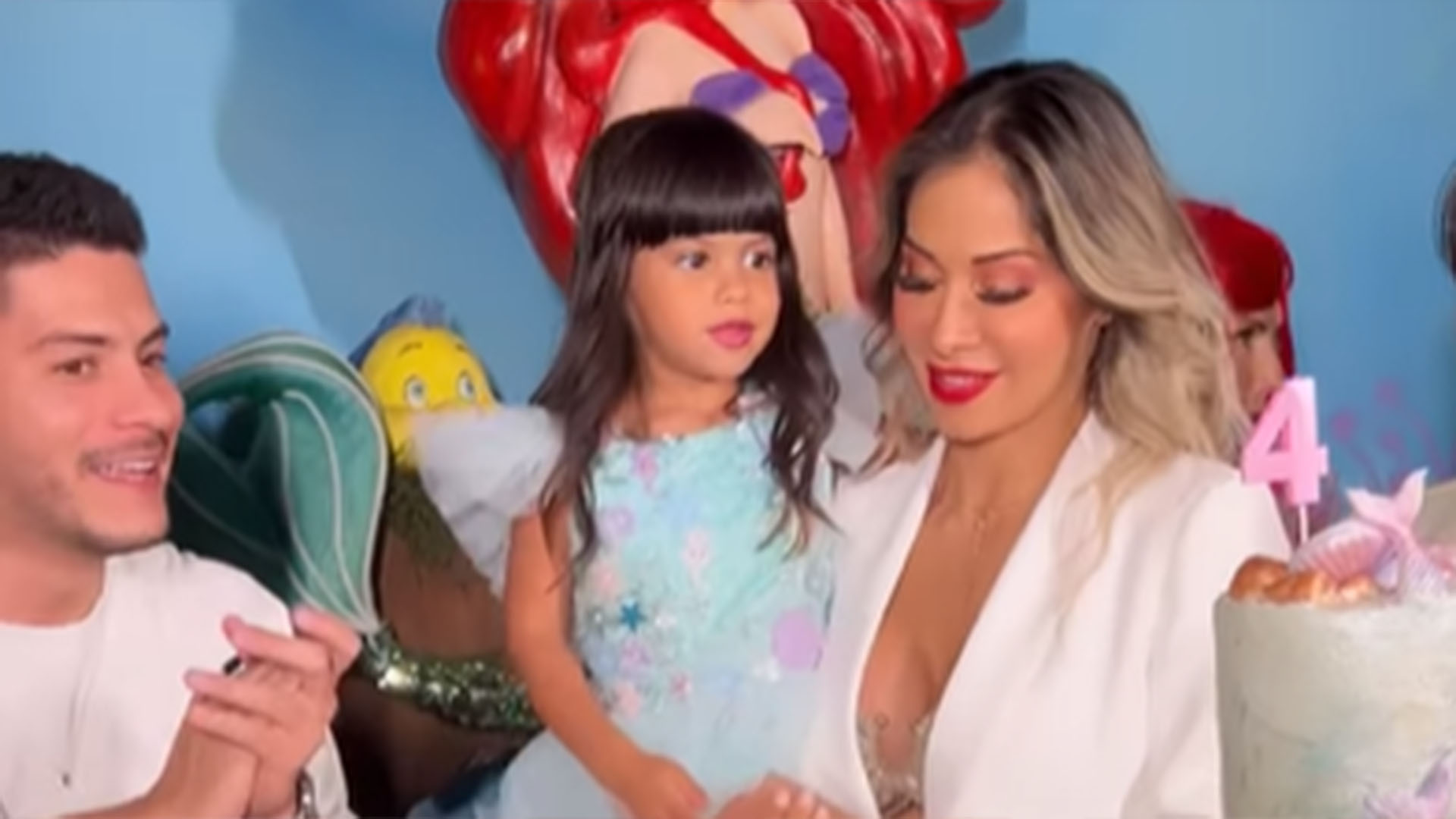 Maíra Cardi e Arthur Aguiar fazem festa luxuosa para a filha, Sophia