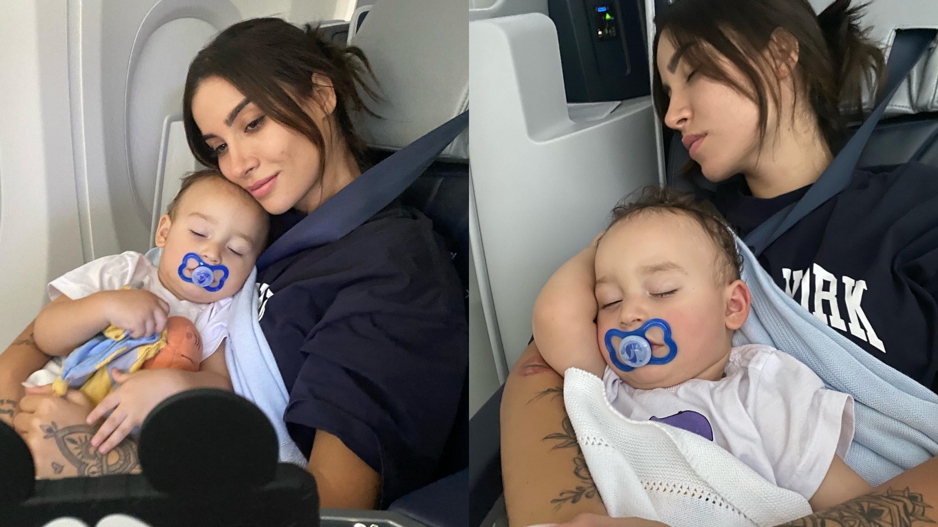 Bianca Andrade faz primeira viagem internacional com o filho, Cris