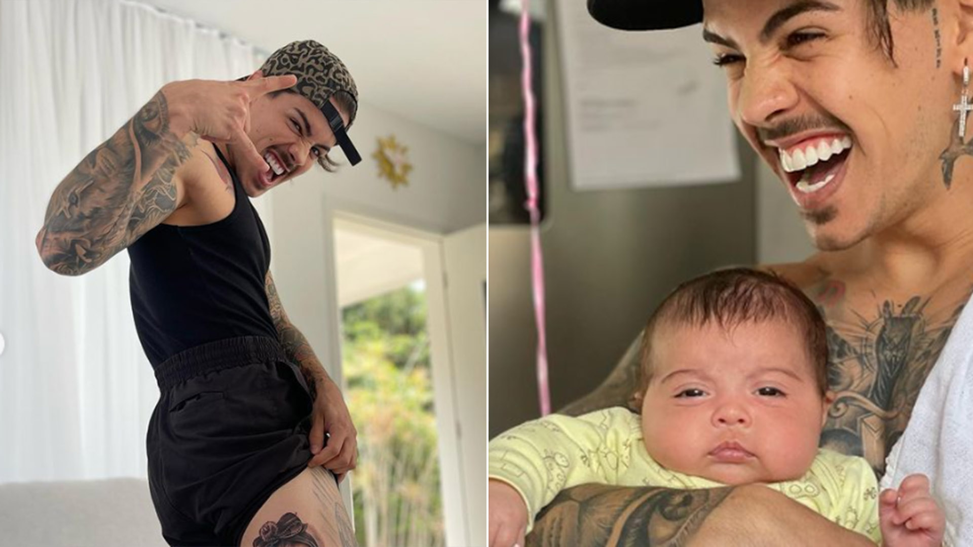 Biel faz tatuagem com desenho do rosto da filha, Pietra