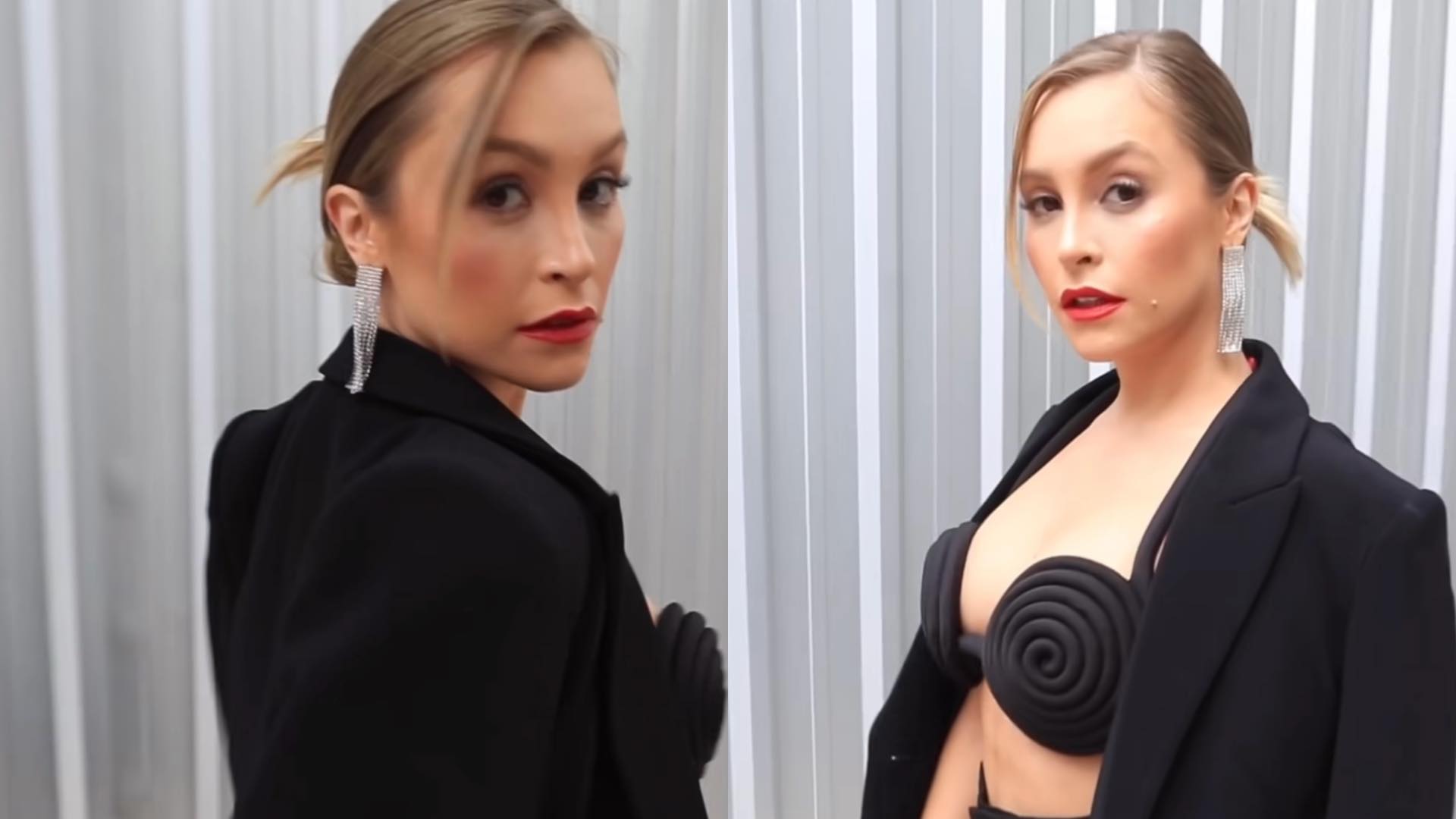 Com look preto, Carla Diaz esbanja estilo e elegância: “Impecável”