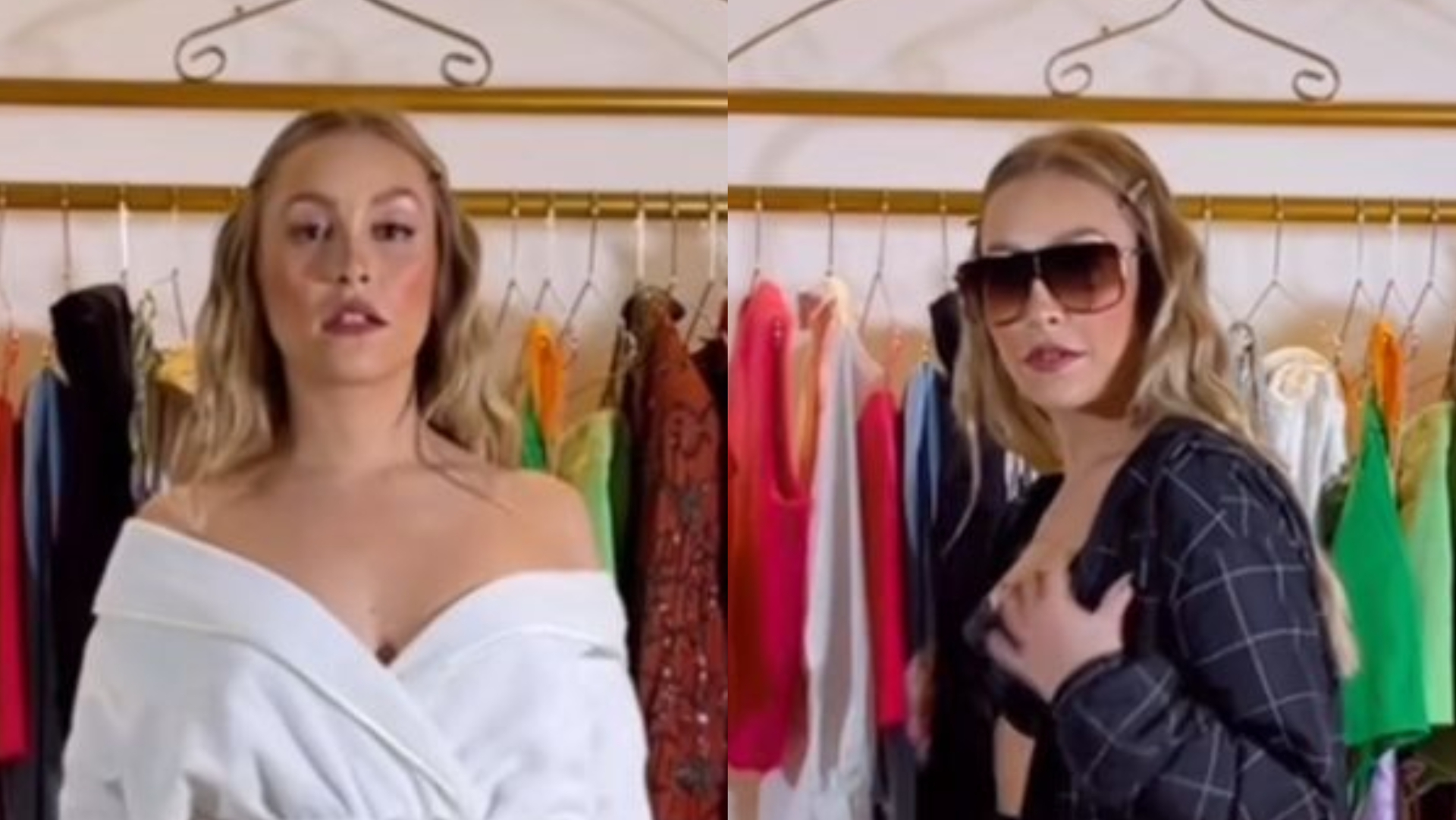 Estilosa, Carla Diaz ostenta pernões ao exibir look preto moderno: ”Maravilhosa é ela”