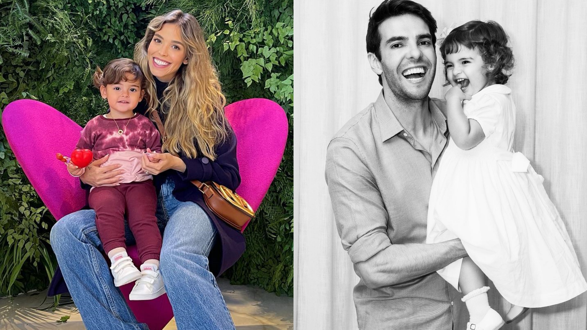 Carol Dias e Kaká comemoram aniversário de 2 anos da filha: “Te amamos muito”