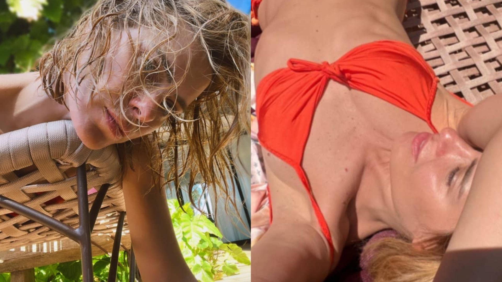 De biquíni, Carolina Dieckmann exibe barriga chapada em selfie e impressiona