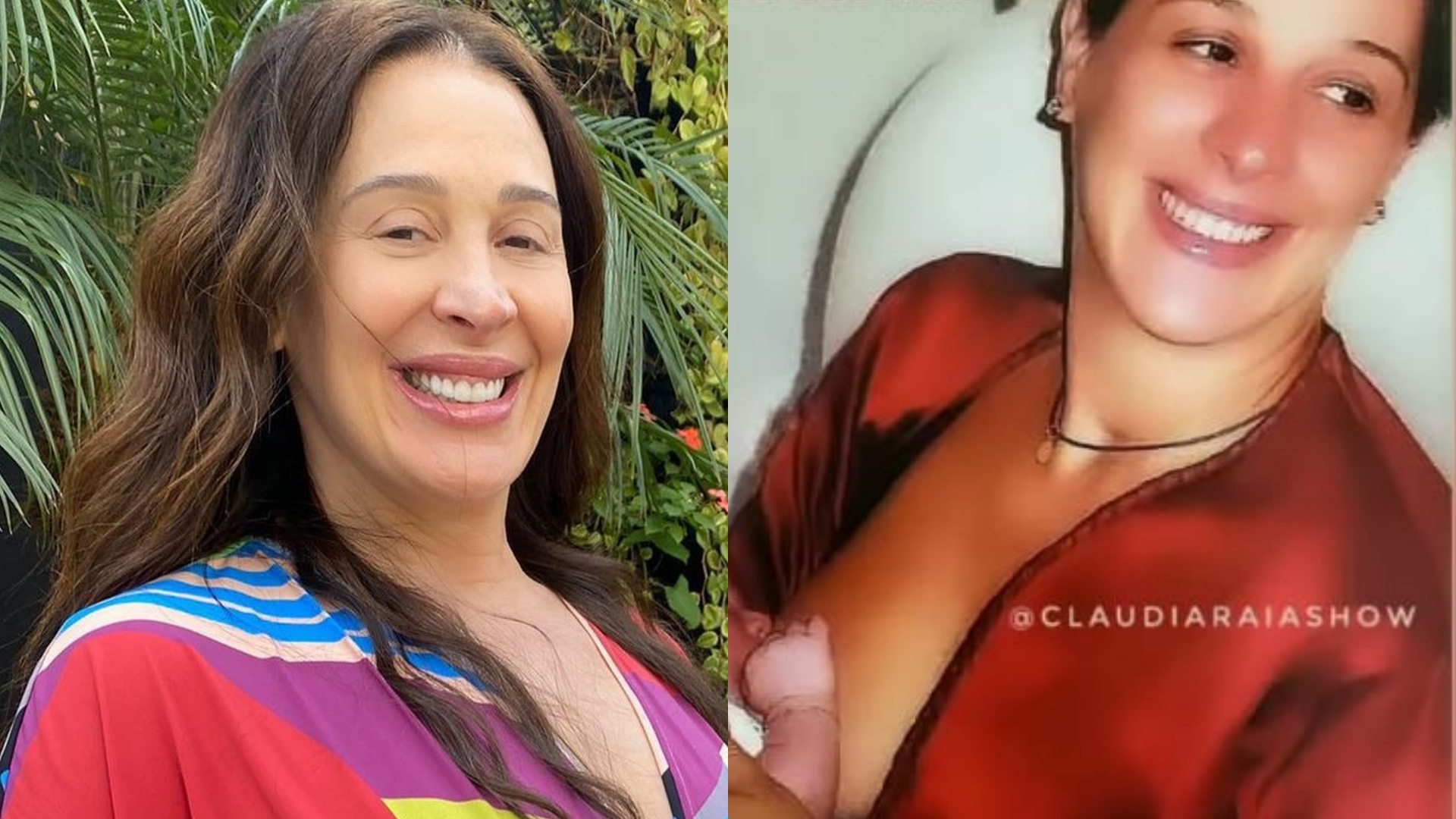 Claudia Raia encanta ao recordar clique amamentando a filha, Sophia