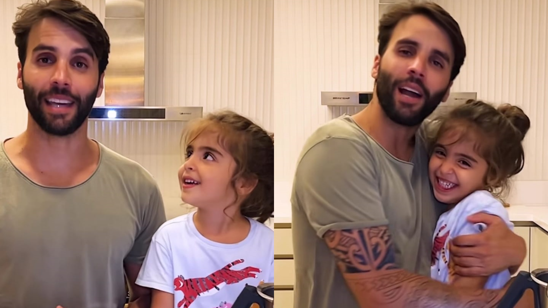 Ivete Sangalo se derrete em vídeo de Daniel Cady cozinhando com a filha, Marina: “Minha vida”