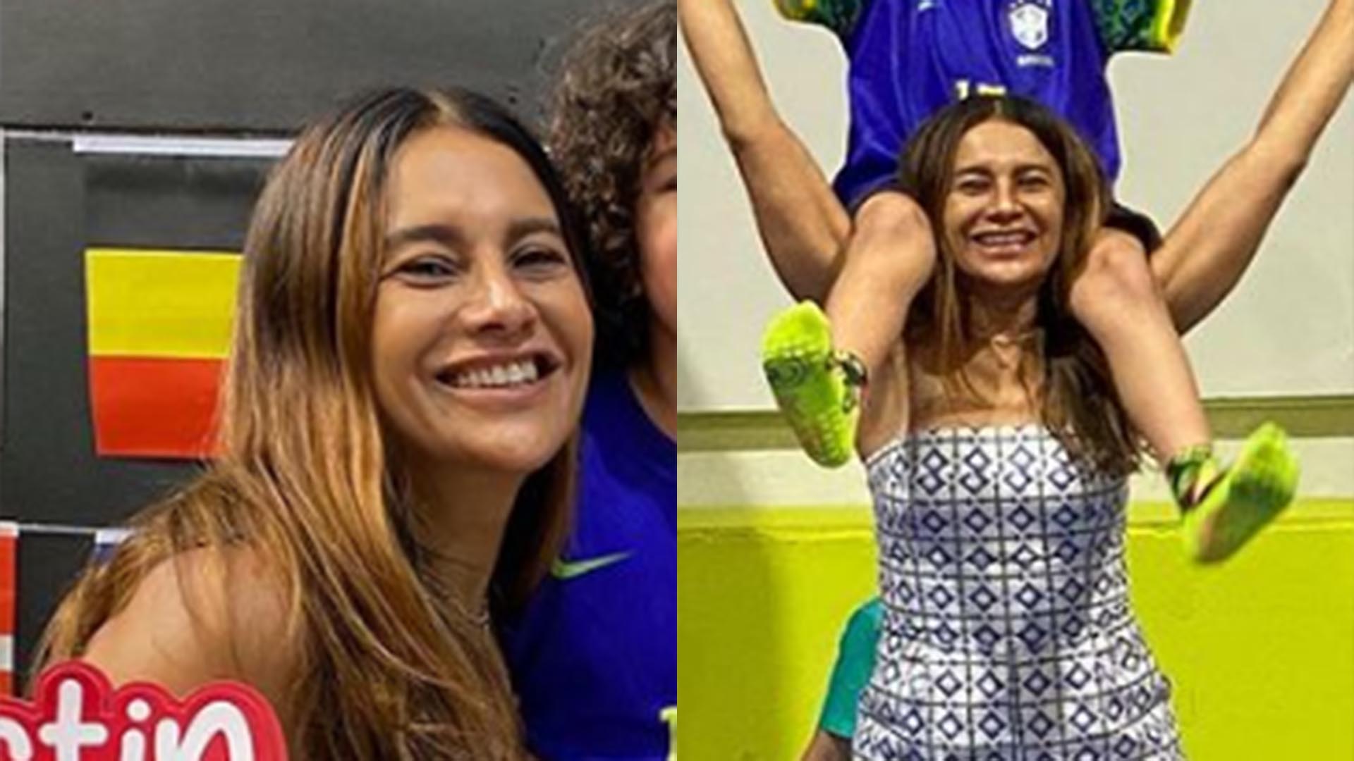 Dira Paes mostra fotos inéditas com os filhos e o marido em data especial