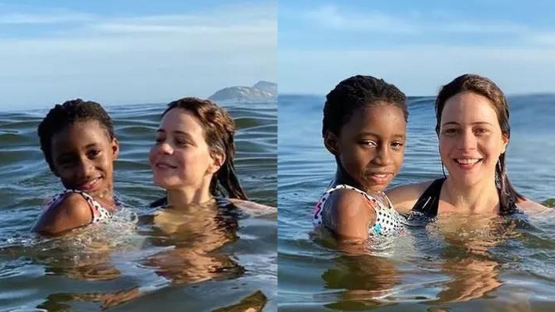 Leandra Leal curte banho de mar na companhia da filha: “Lindas!”