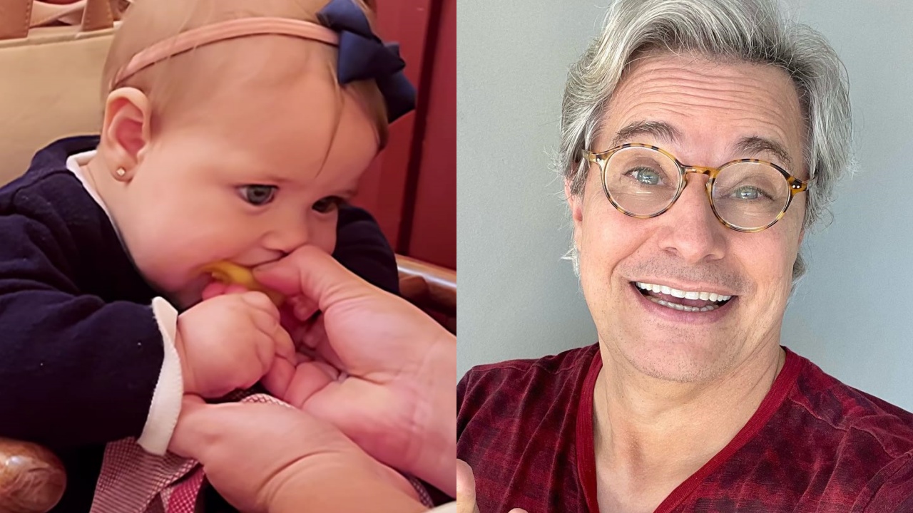 Edson Celulari diverte os fãs ao mostrar reação da filha comendo abacaxi: “Come de tudo”