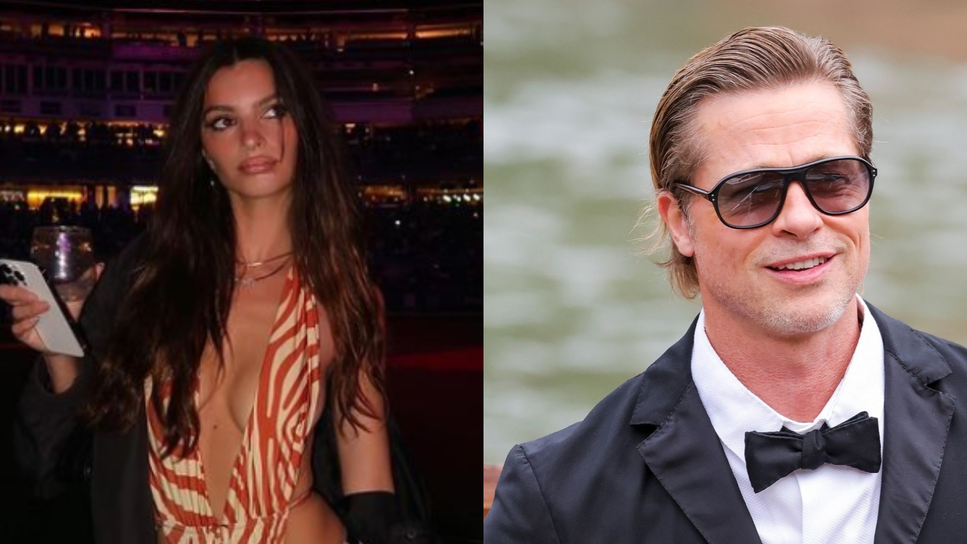 Emily Ratajkowski fala pela primeira vez sobre boato de romance com Brad Pitt