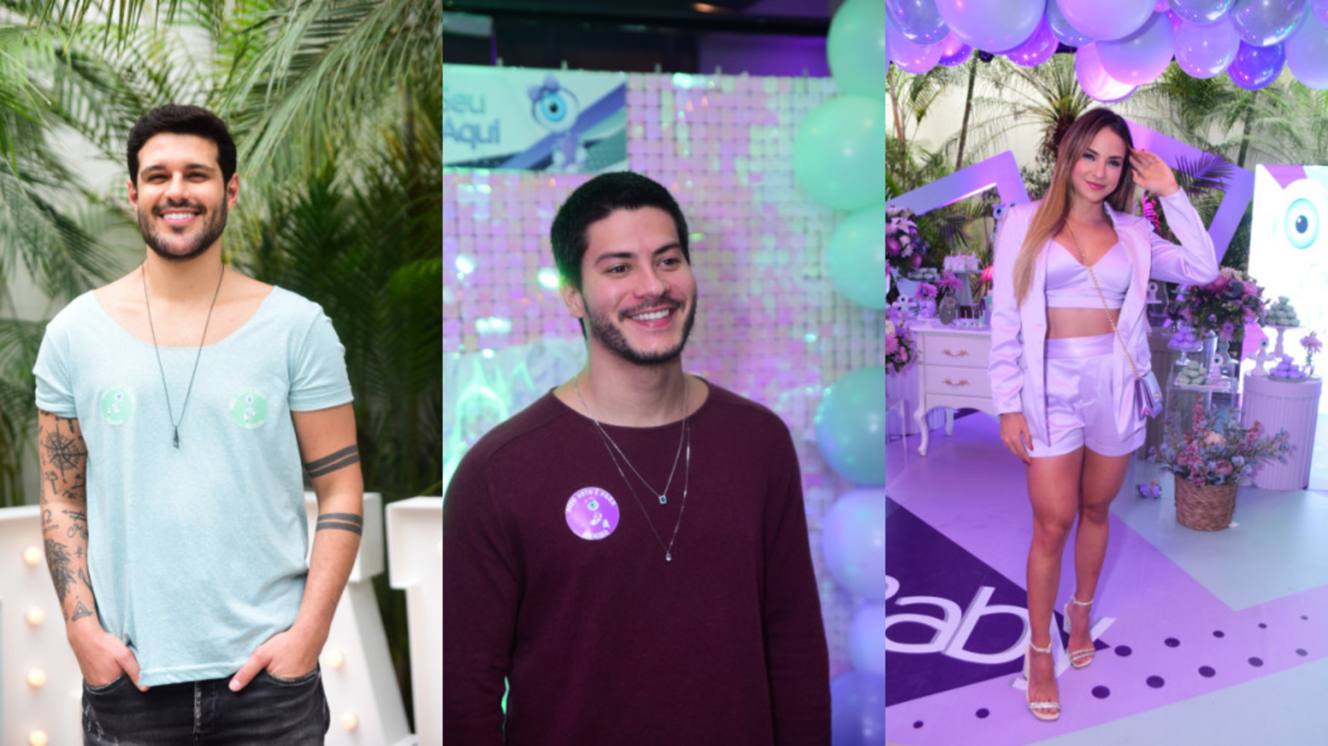 Ex-BBBs esbanjam alegria ao marcarem presença no Chá Revelação de Viih Tube e Eliezer