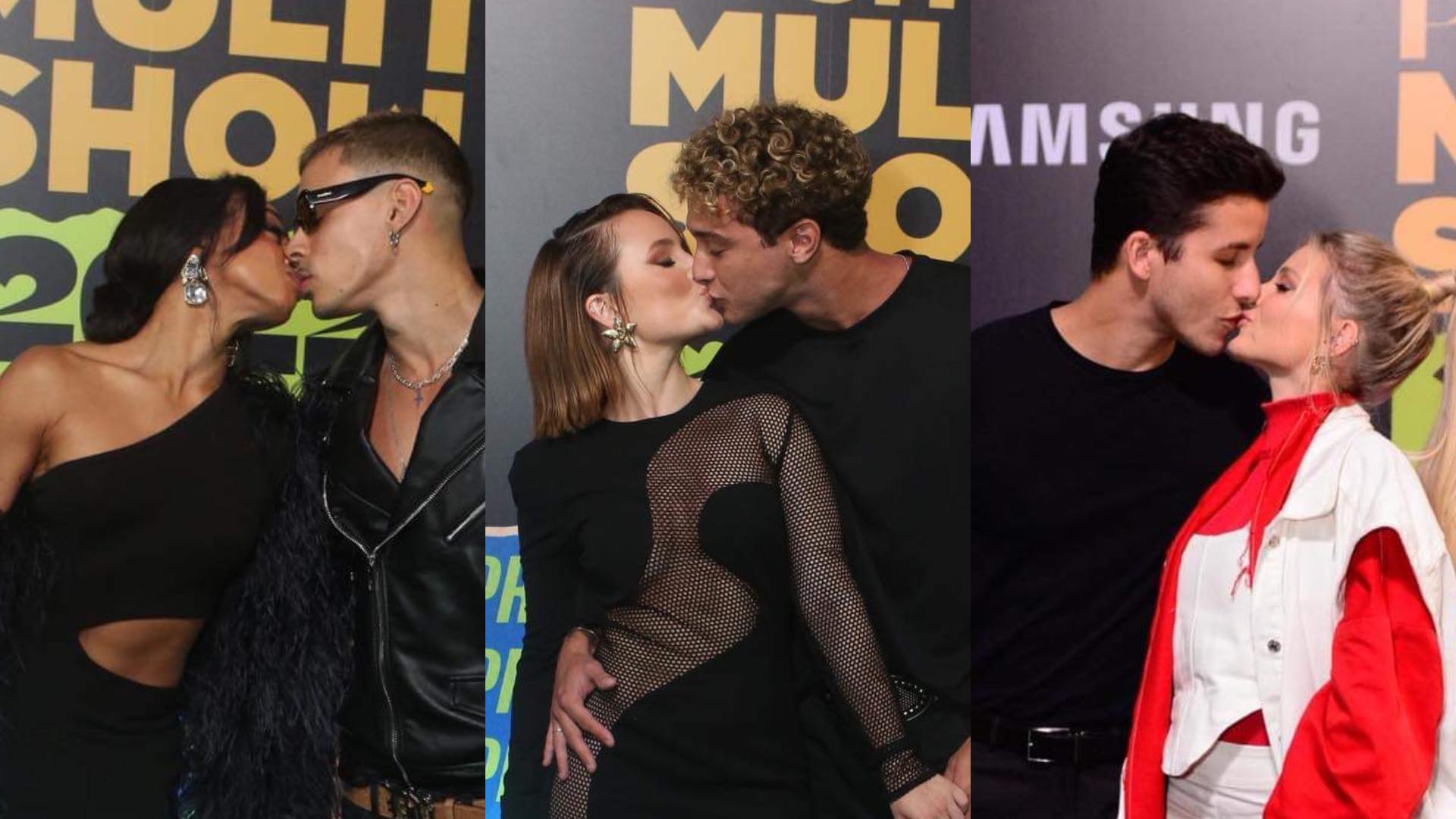 Celebridades trocam beijos em premiação no Rio de Janeiro; confira