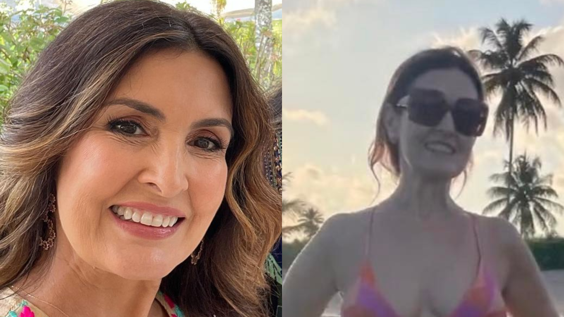 Aos 60 anos, Fátima Bernardes exibe boa forma em foto de biquíni: ”Que corpão”