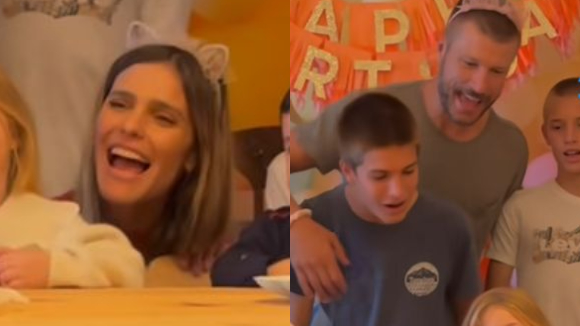 Fernanda Lima e Rodrigo Hilbert reúnem a família no aniversário da filha, Maria Manoela