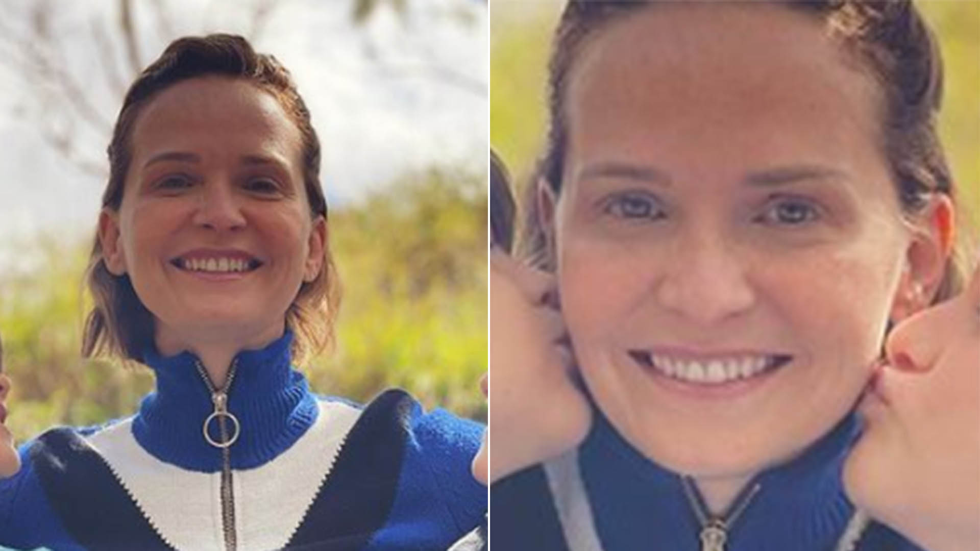 Fernanda Rodrigues encanta com fotos inéditas ao lado dos dois filhos