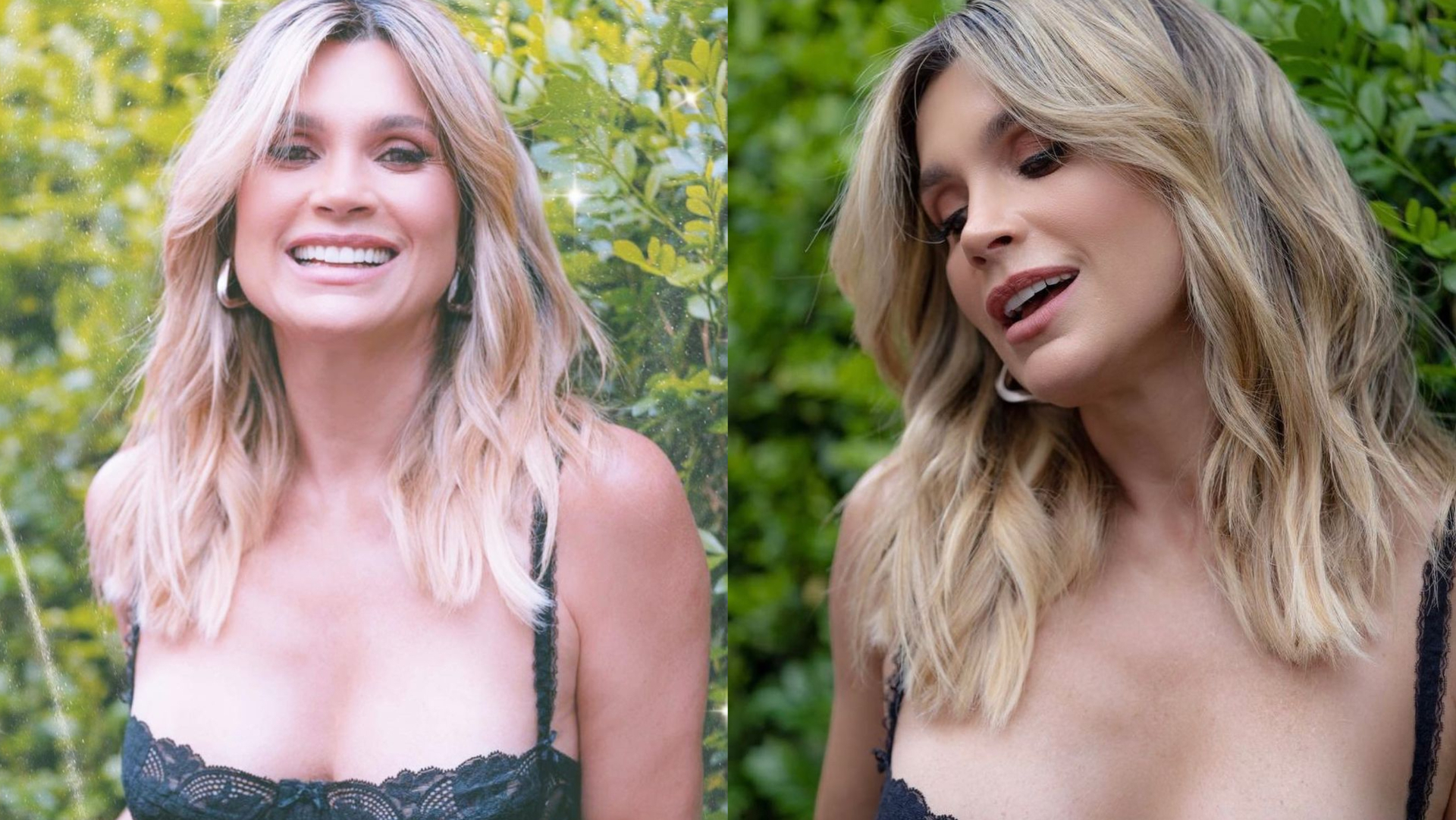 Flávia Alessandra eleva a temperatura ao surgir de lingerie transparente: ”A mais gata”