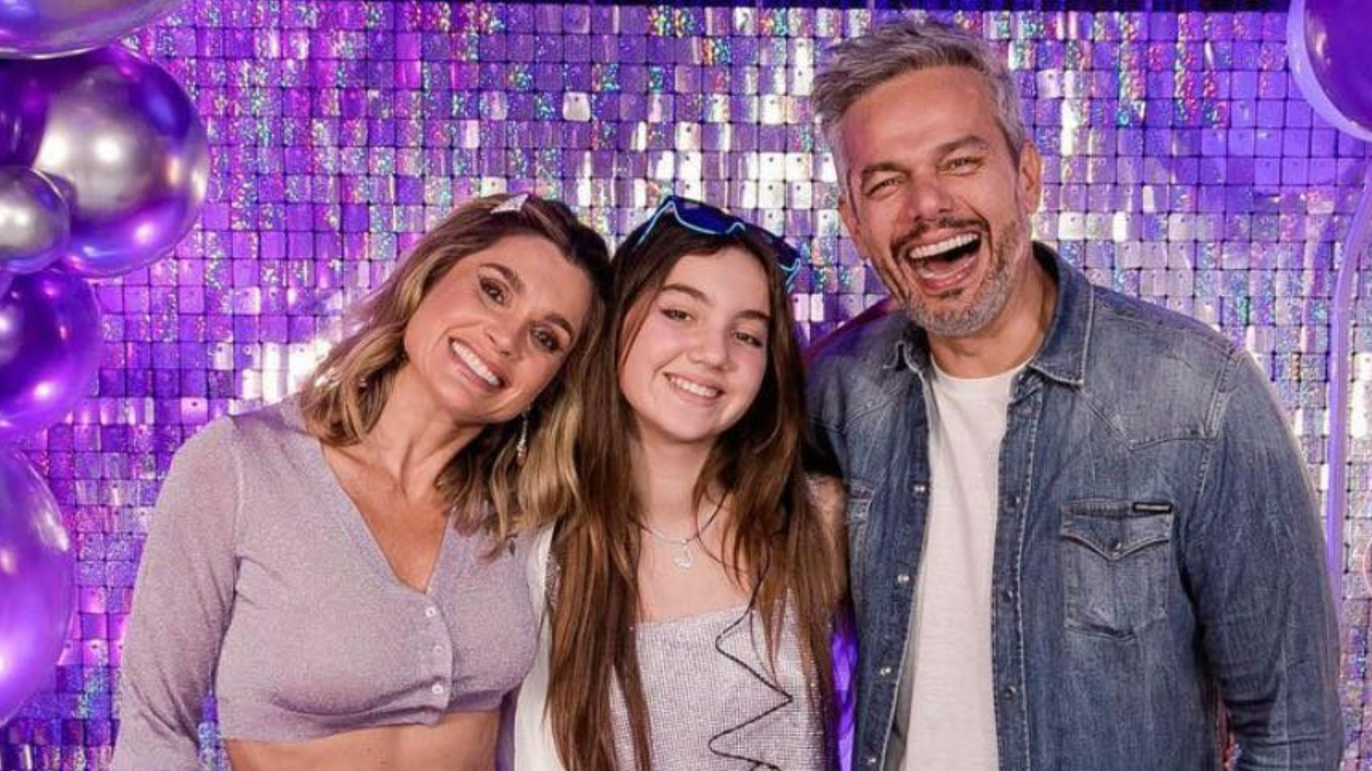 Flávia Alessandra e Otaviano Costa fazem homenagens para o aniversário de 12 anos da filha