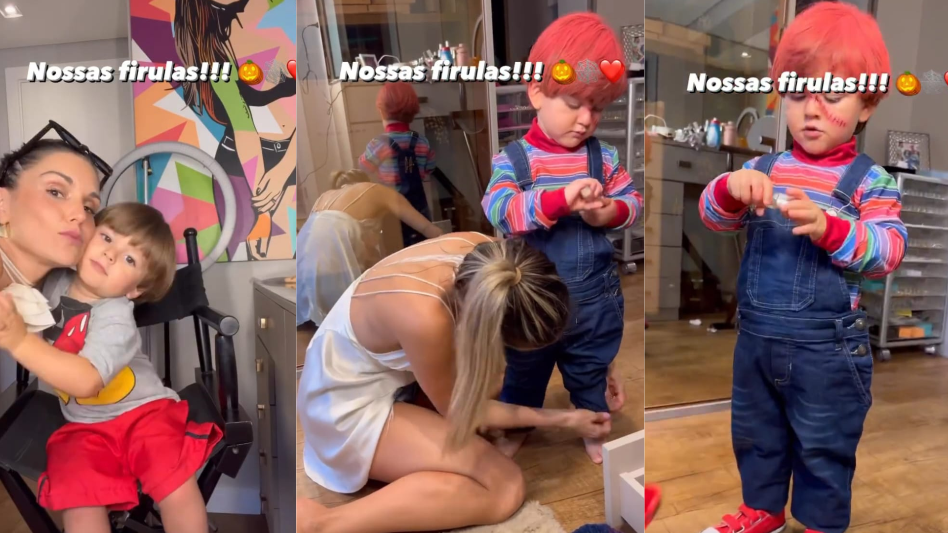 Flávia Viana compartilha fotos do filho e seguidores ficam espantados com tanta fofura