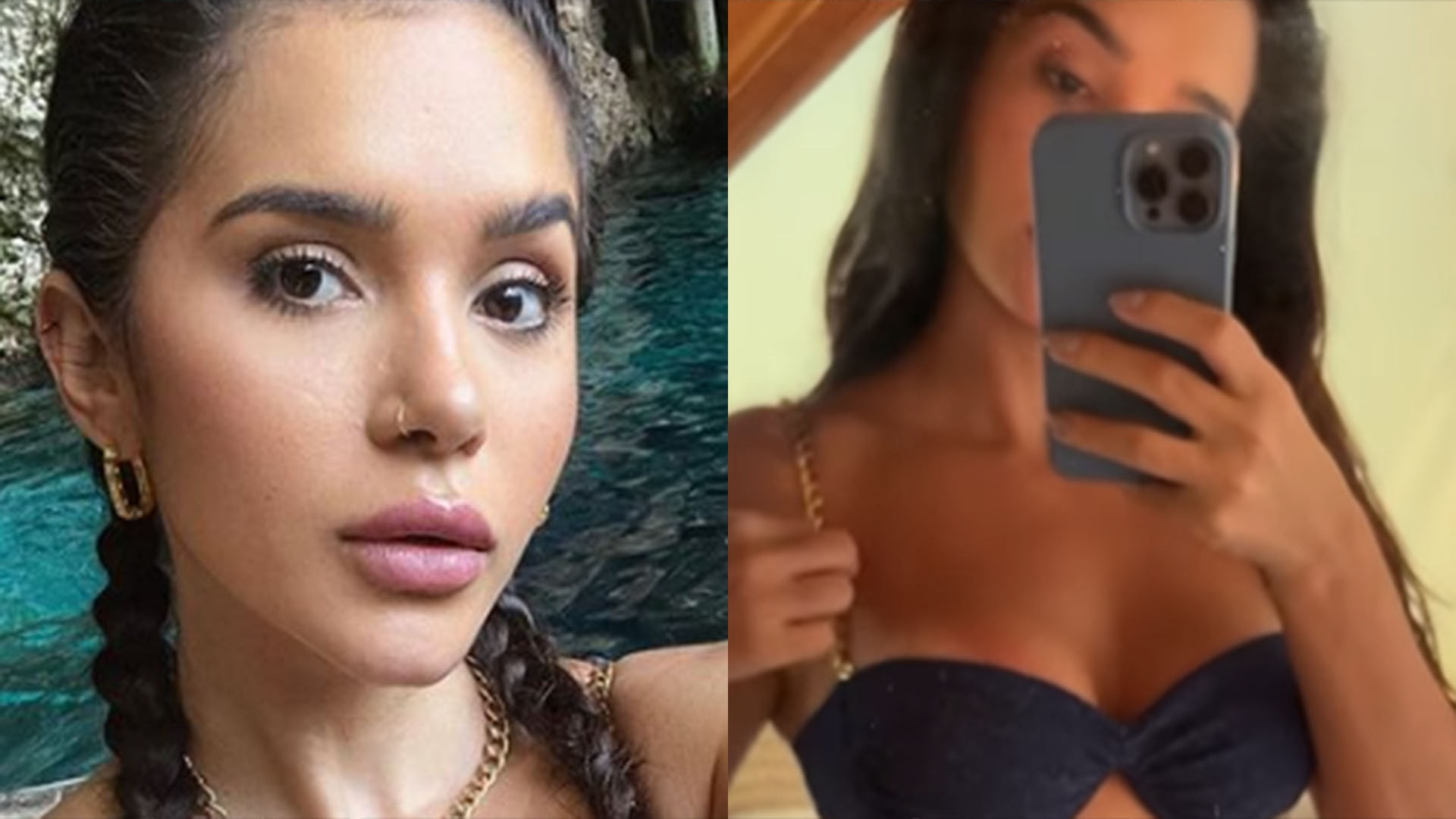 Gizelly Bicalho exibe corpaço ao usar apenas biquíni cavado