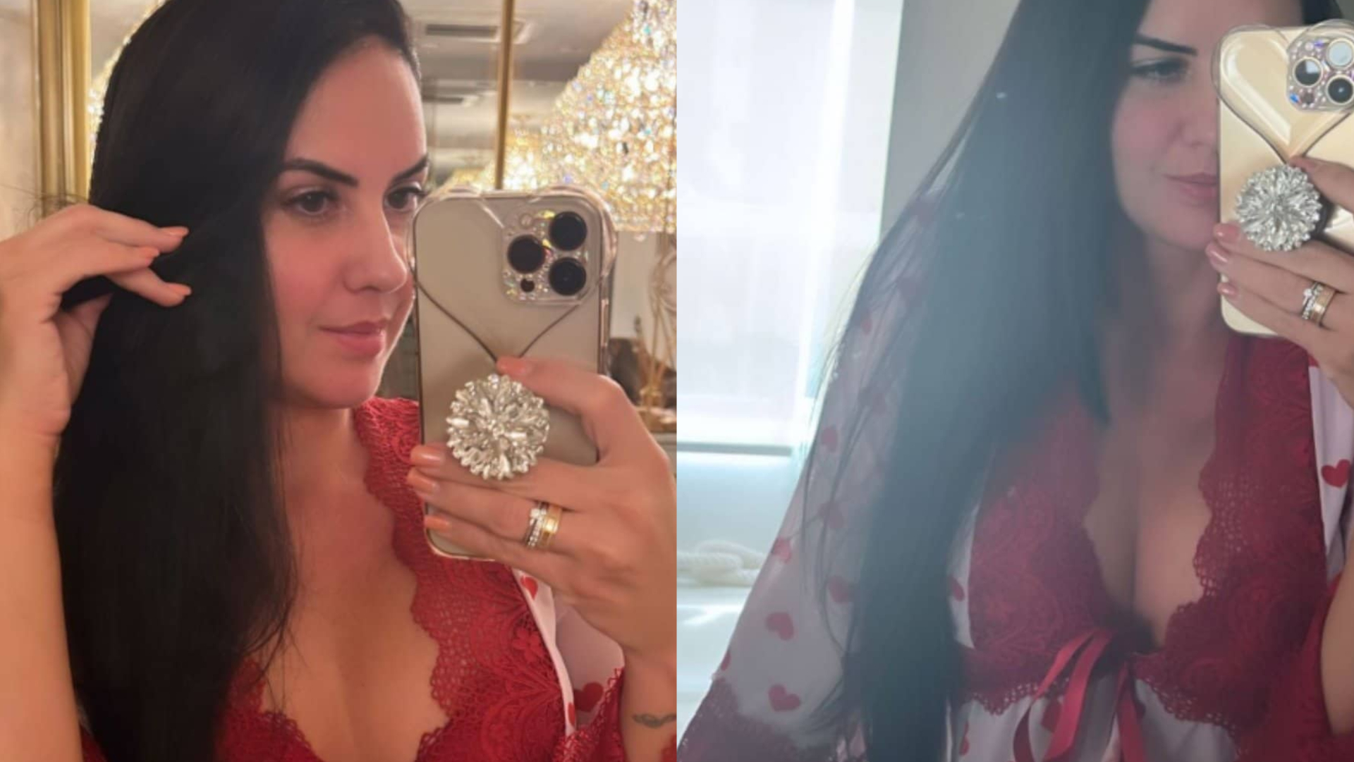 De camisola, Graciele Lacerda chama a atenção ao deixar corpaço à mostra