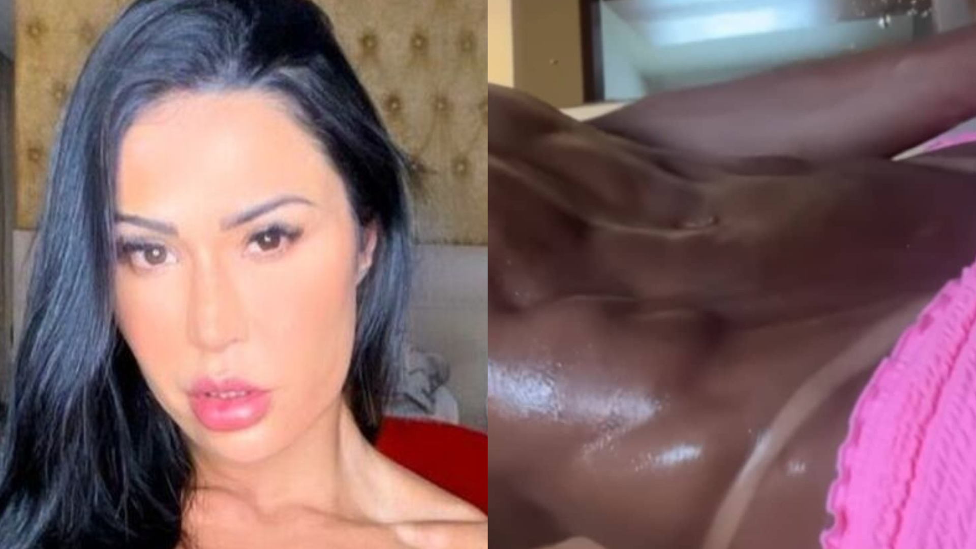 Abaixando a calça, Gracyanne Barbosa exibe marquinha sem calcinha e eleva a temperatura