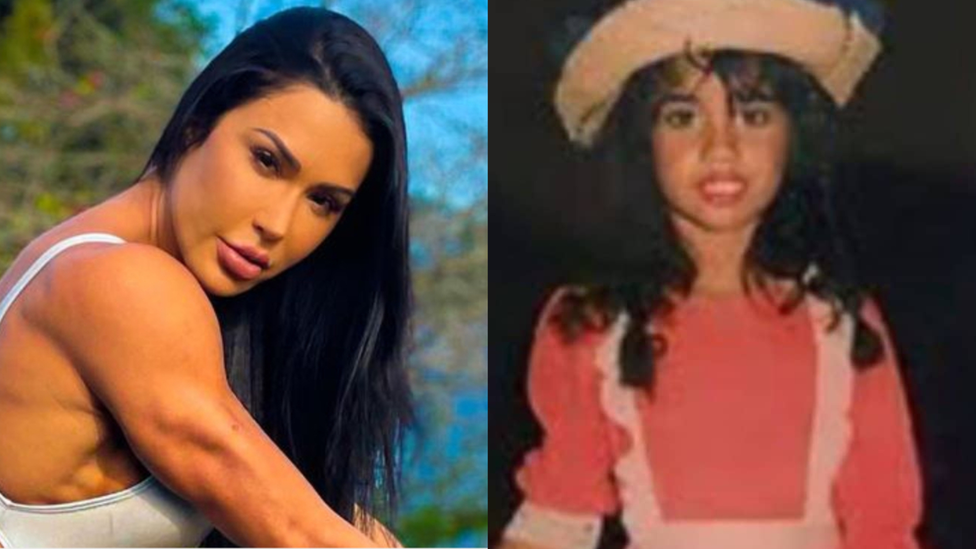 Gracyanne Barbosa choca ao mostrar fotos inéditas de sua infância