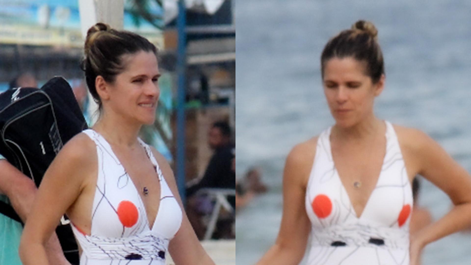 Ingrid Guimarães exibe corpo real na praia e surpreende pela boa forma aos 50 anos de idade