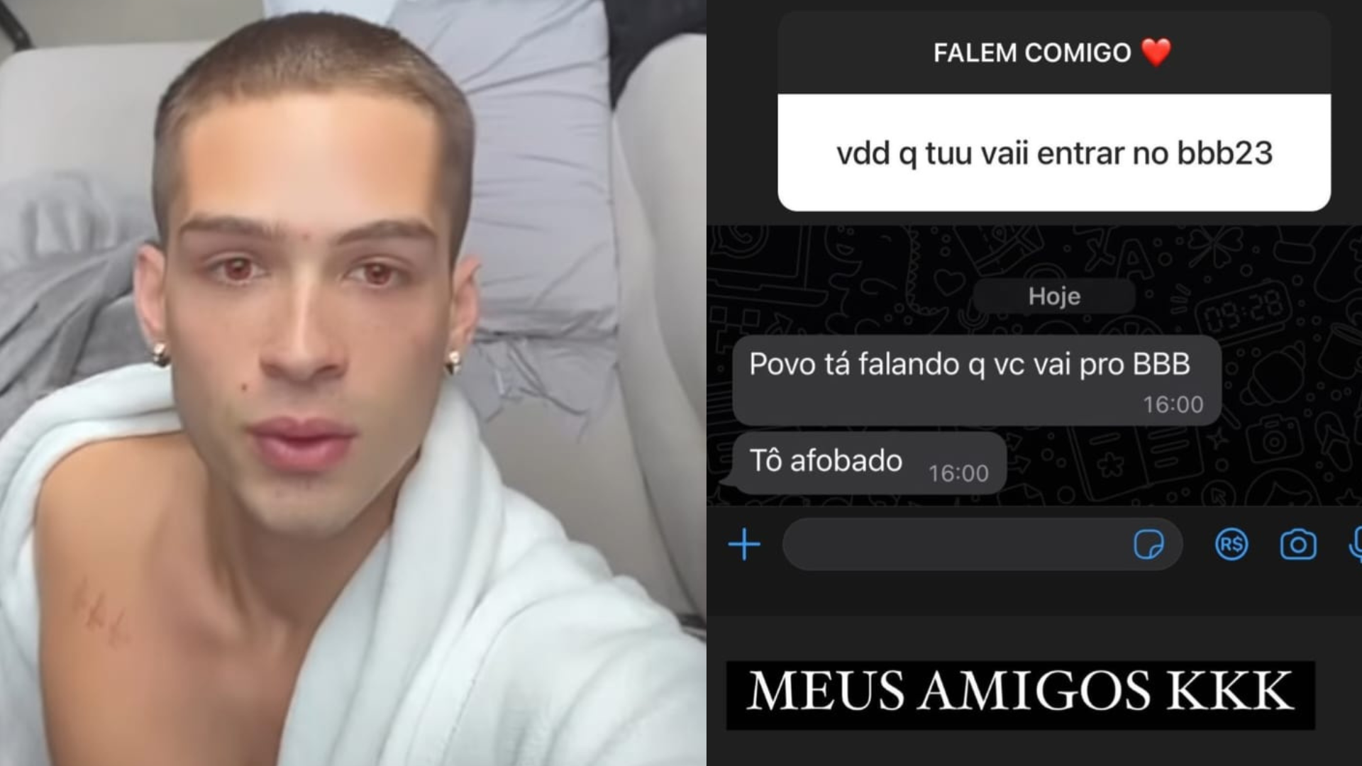 João Guilherme deixa no ar especulações sobre participar do BBB