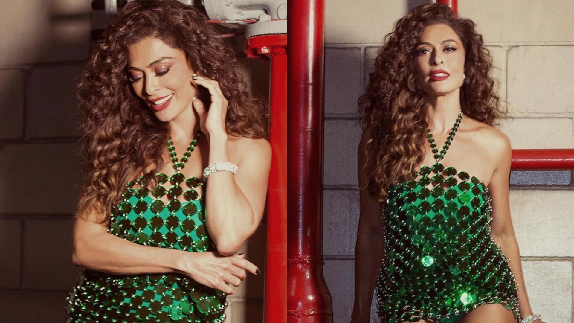 Juliana Paes elege vestido verde curtinho para o ‘Caldeirão’ e impressiona com o corpo definido: “Deusa”
