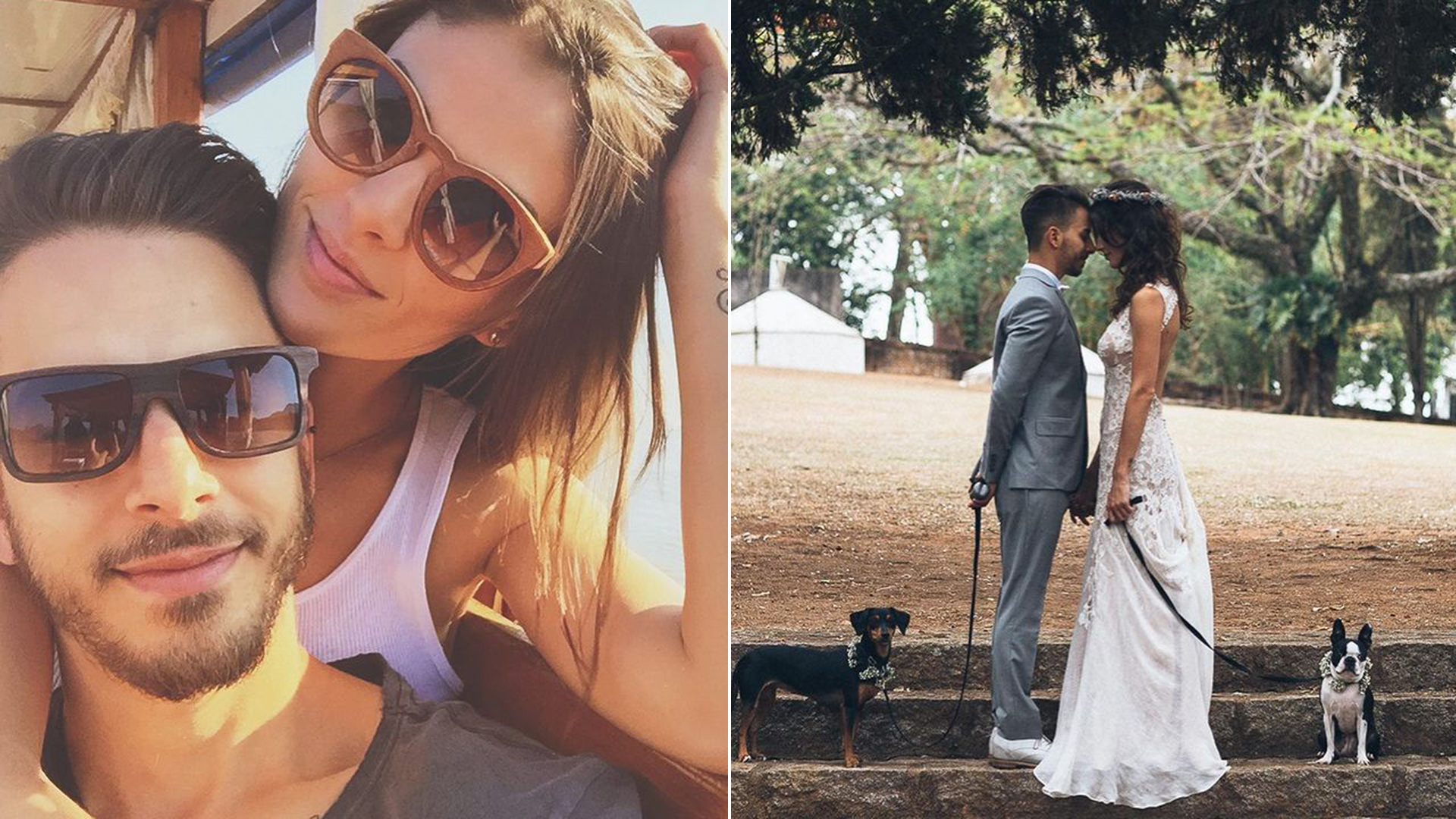 Mônica Benini celebra os 8 anos do casamento com Junior Lima