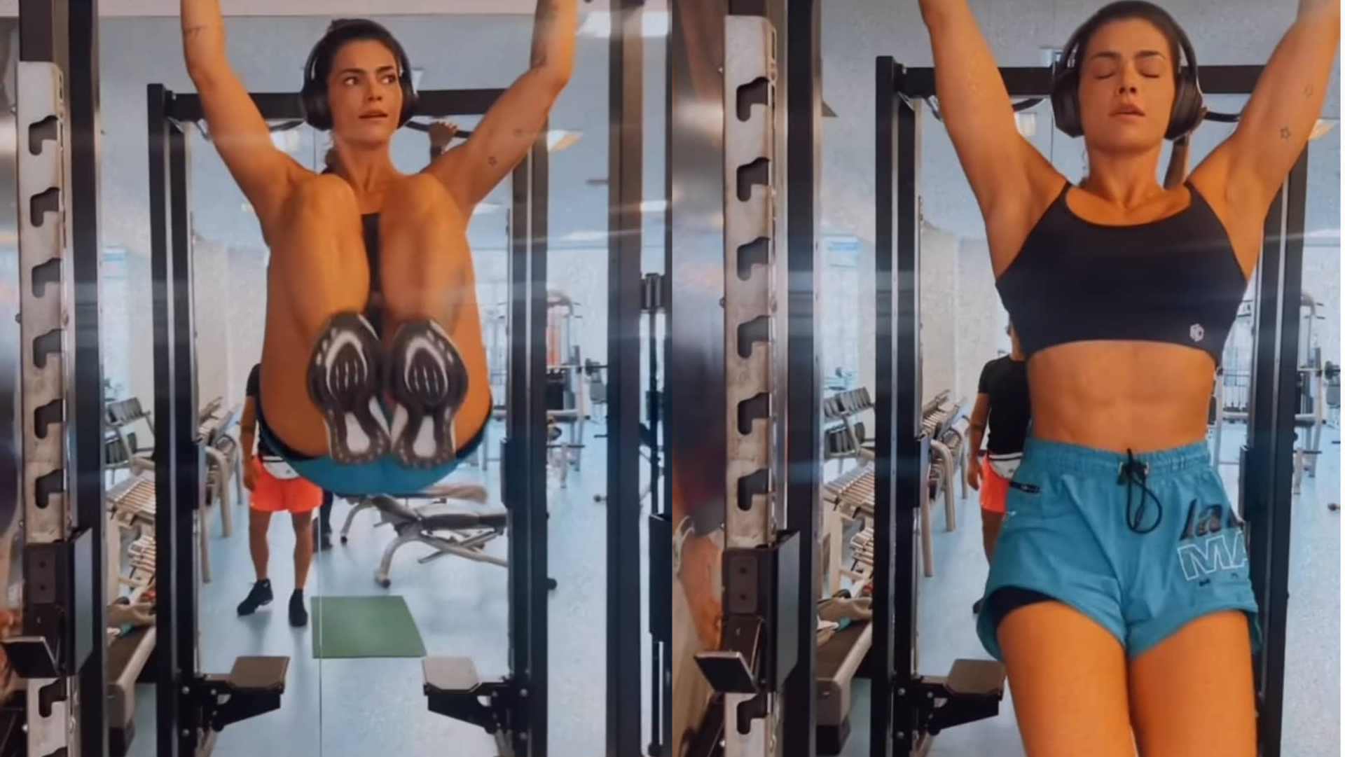 Pendurada, Kelly Key choca ao exibir corpaço sarado em exercício sofrido: ”Perfeita”