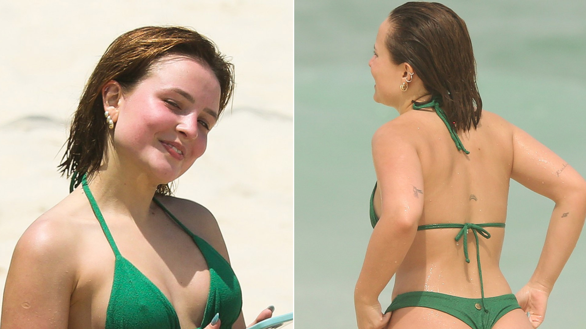 Larissa Manoela arrasa ao escolher biquíni fio-dental para dia na praia