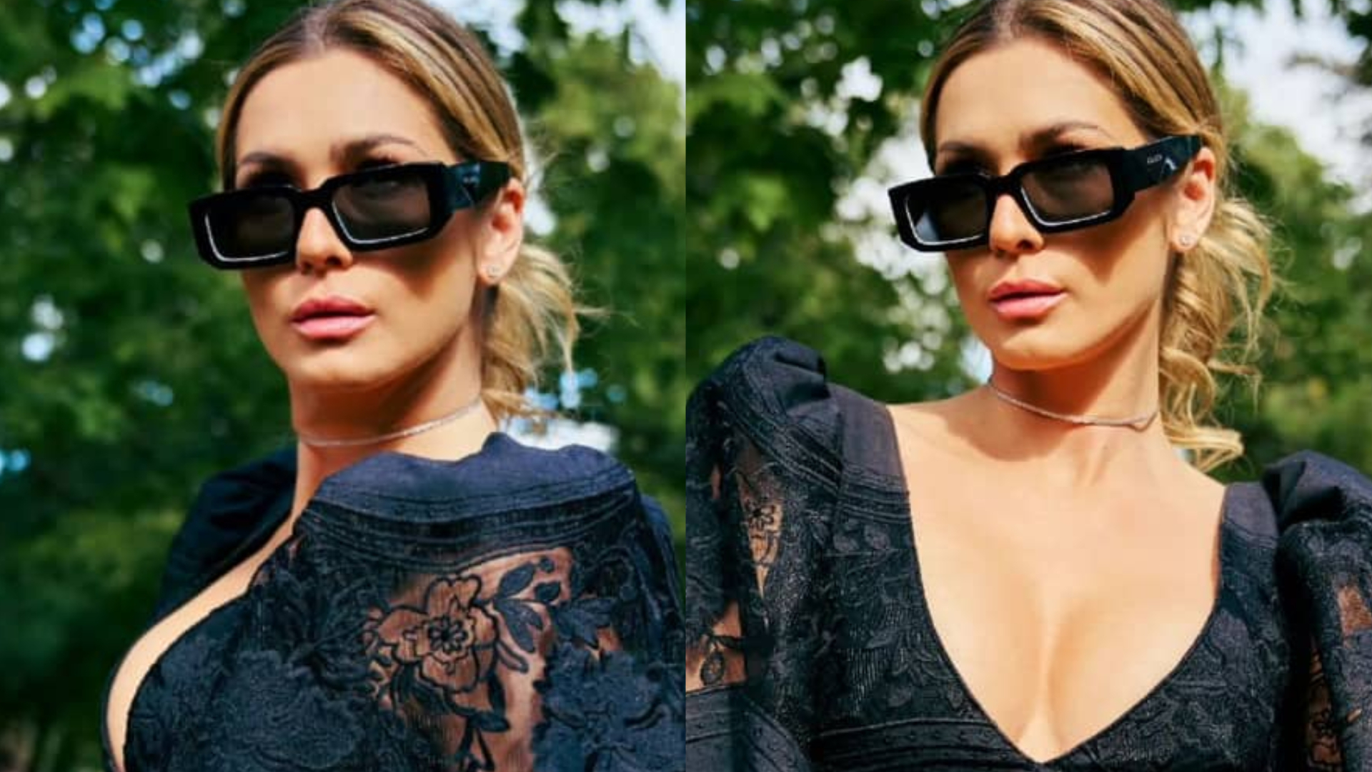 Sem sutiã, Lívia Andrade ostenta decote marcado em look preto arrasador: ”Perfeita”