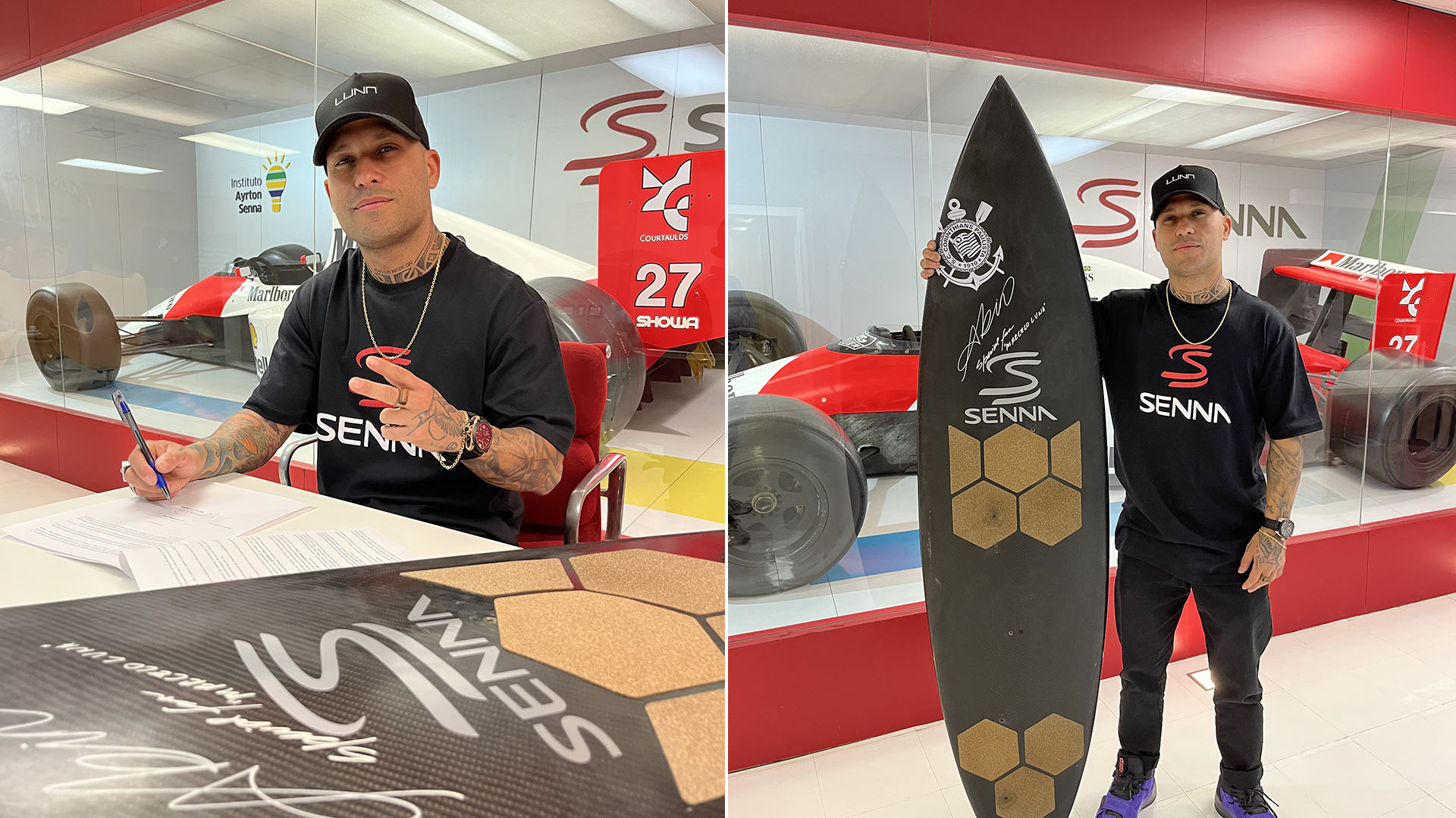 Ayrton Senna será homenageado por Marcelo Luna nas ondas gigantes