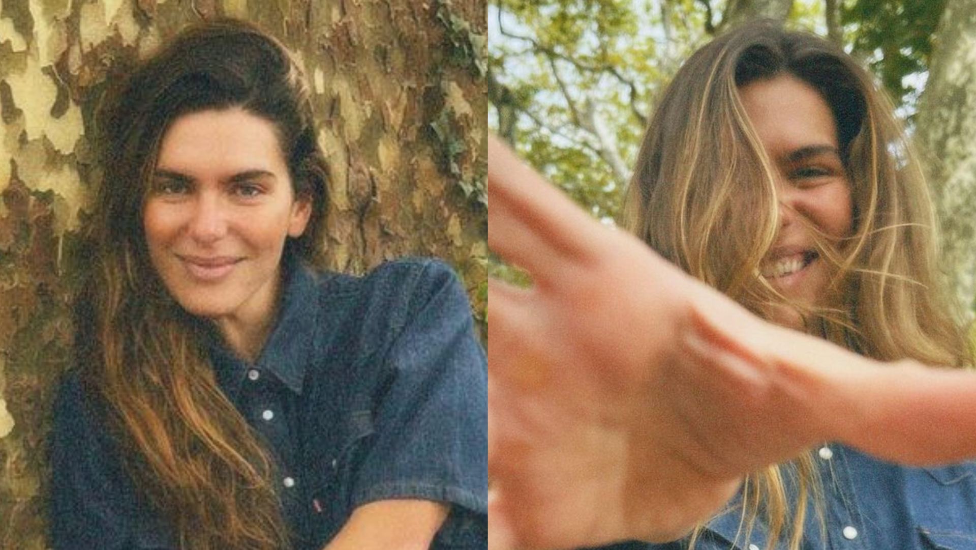 De look todo jeans, Mariana Goldfarb curte passeio em parque na França: ”Lindíssima”