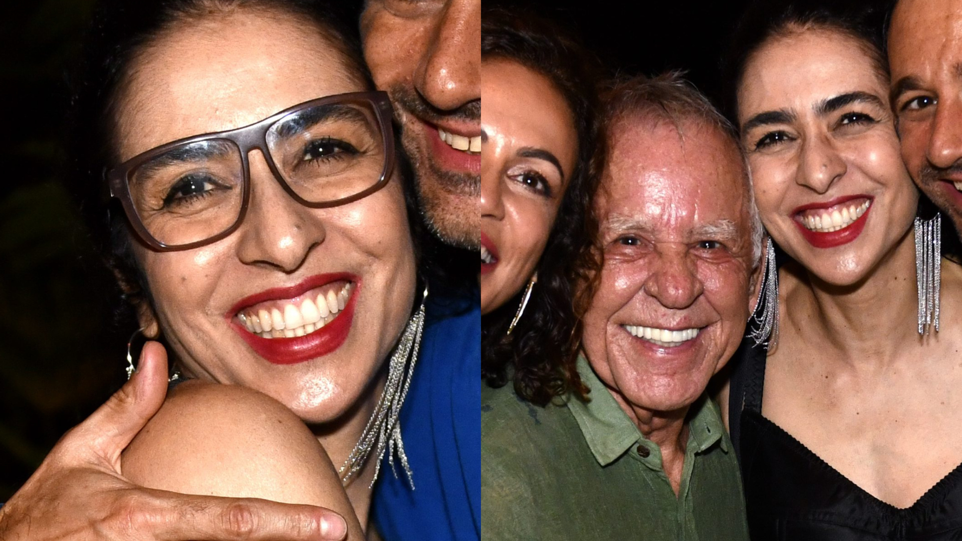 Marisa Monte faz aparição rara com o marido em aniversário de Nelson Motta