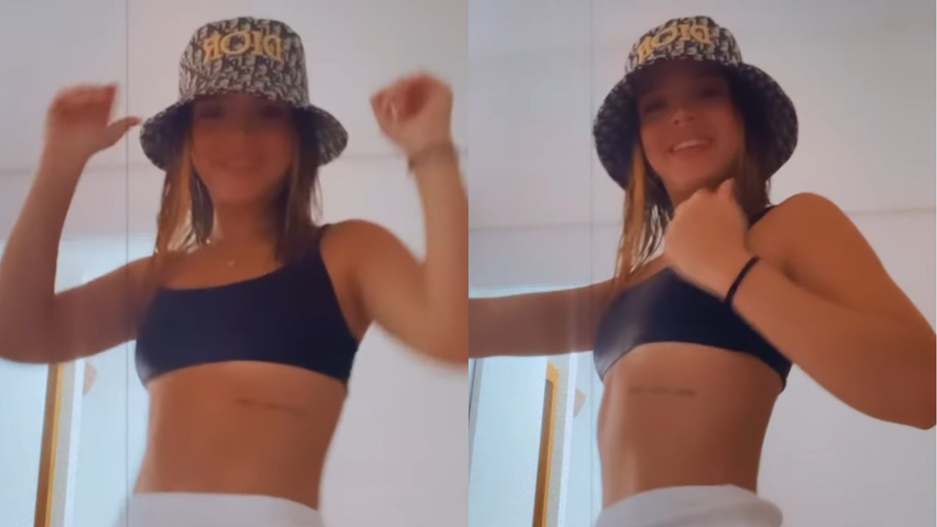 De saia curtinha e top, Mel Maia agita a web ao fazer dancinha